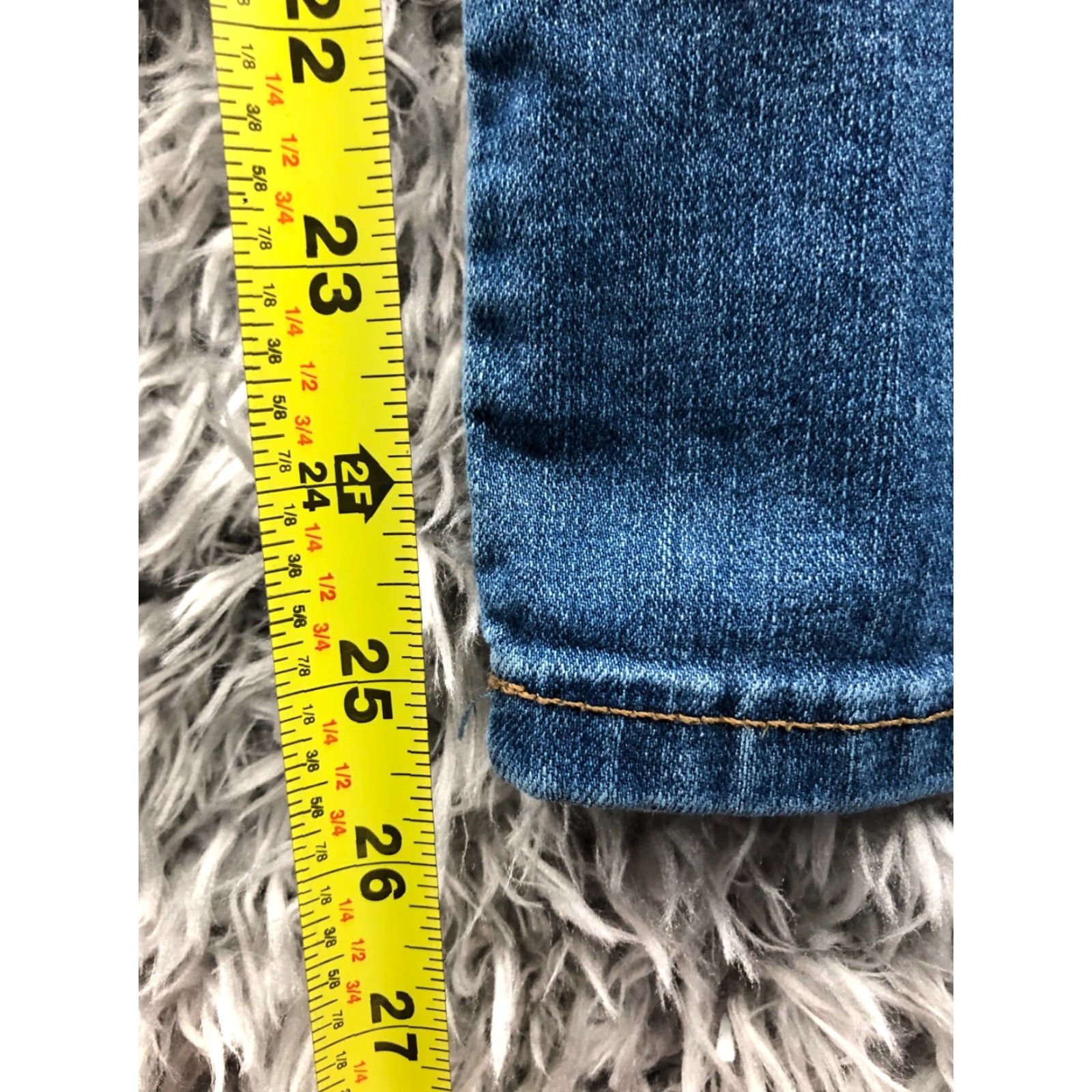 Lee Lee Relaxed Fit Straight Jeans Petite 12P Blue Denim Womens Jeans Size 34" / US 12 / IT 48 - 3 Thumbnail