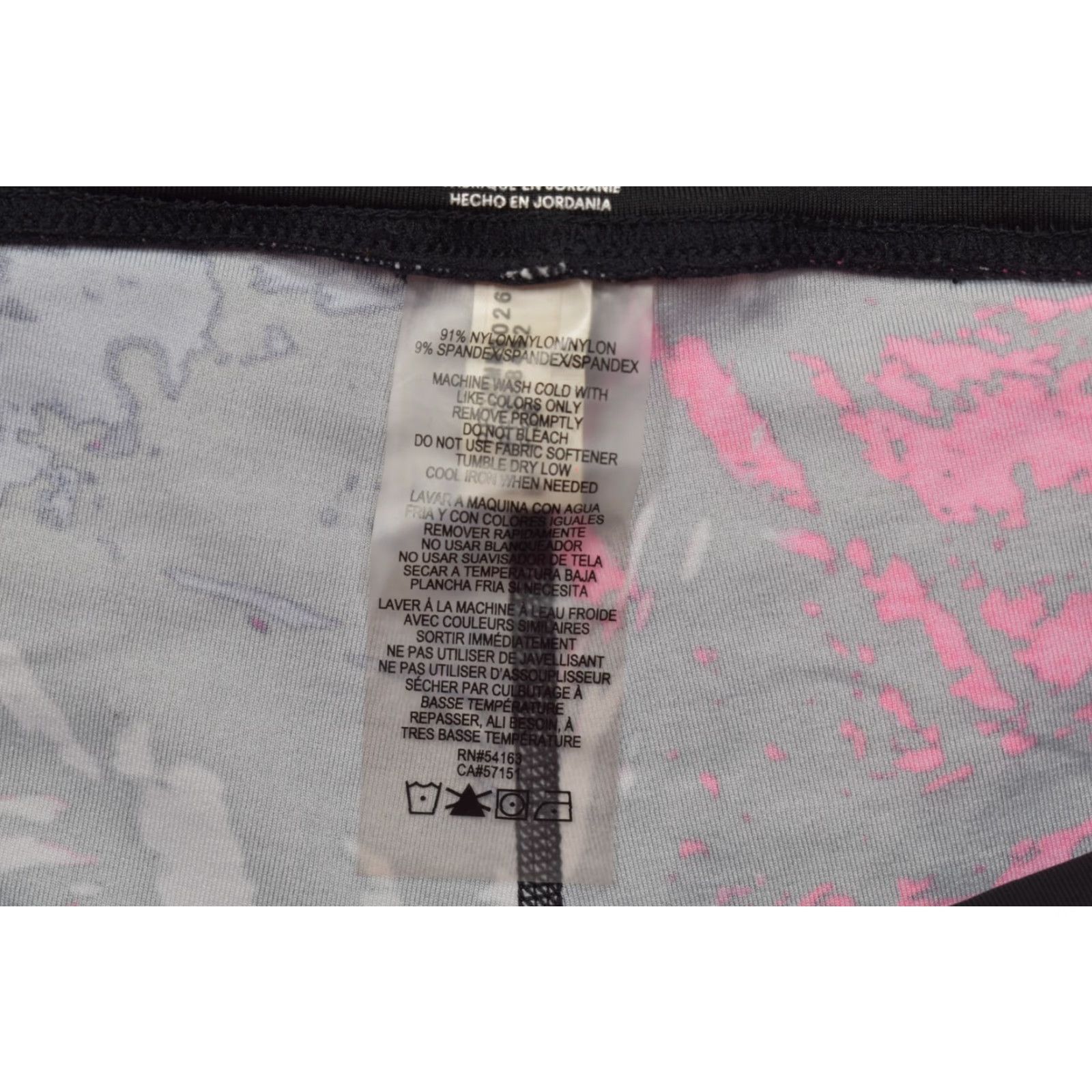 Calvin Klein Calvin Klein Performance Women's M Black Pink Abstract Print Cropped Stretch Legging Size 32" / US 10 / IT 46 - 7 Thumbnail