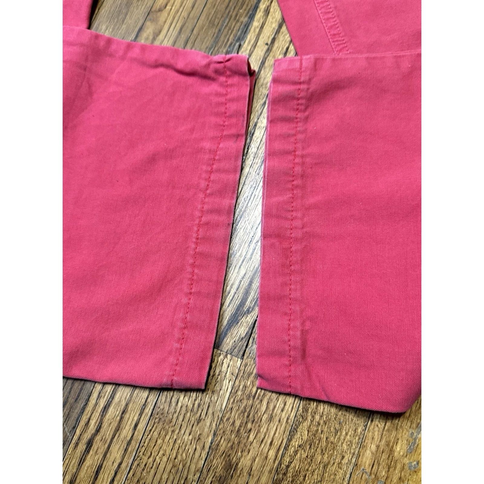 Marlboro VINTAGE Marlboro Classics Pants Red Canvas Straight Leg Workwear 90s 34x30 Mens Size US 34 / EU 50 - 4 Thumbnail