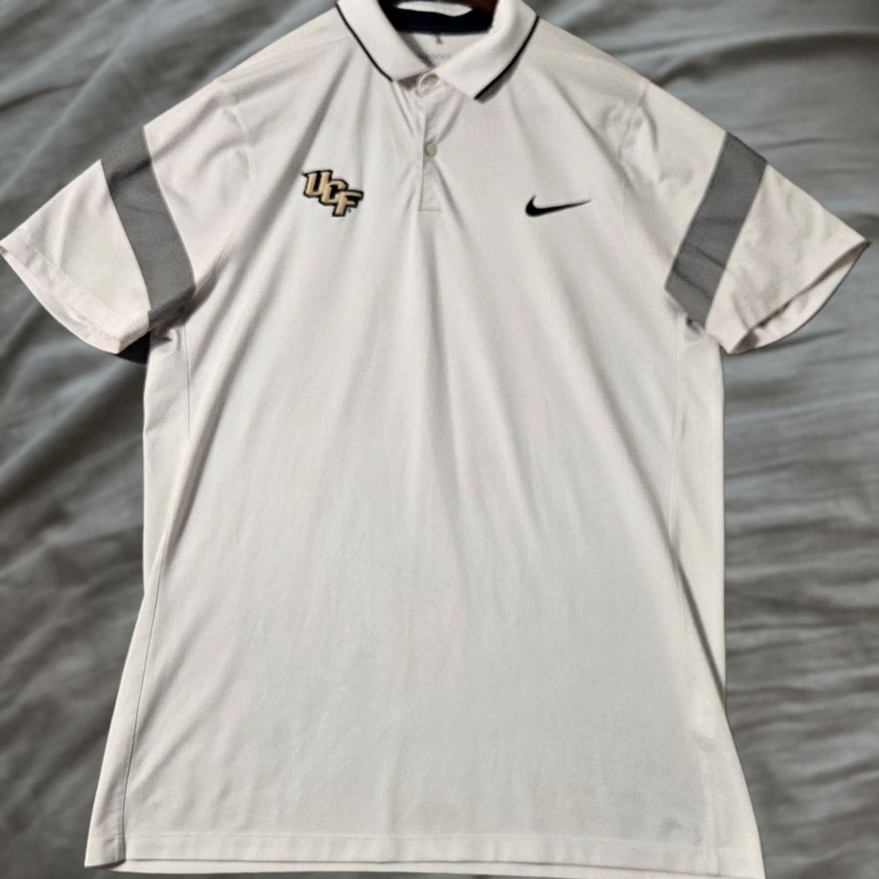 Nike University Central Florida UCF White Knights Large Nike Dri Fit Polo Shirt Size US L / EU 52-54 / 3 - 1 Thumbnail