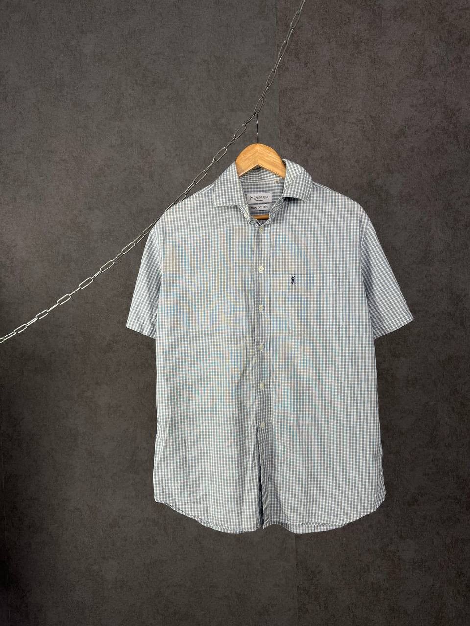 Yves Saint Laurent YSL Yves Saint Laurent vintage logo designer luxury shirt Size US L / EU 52-54 / 3 - 1 Thumbnail