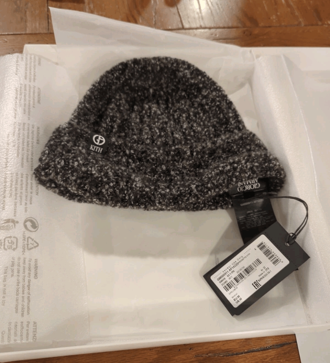 Giorgio Armani × Kith Giorgio Armani x Kith FW24 Cashmere Ink Beanie Size ONE SIZE - 1 Thumbnail