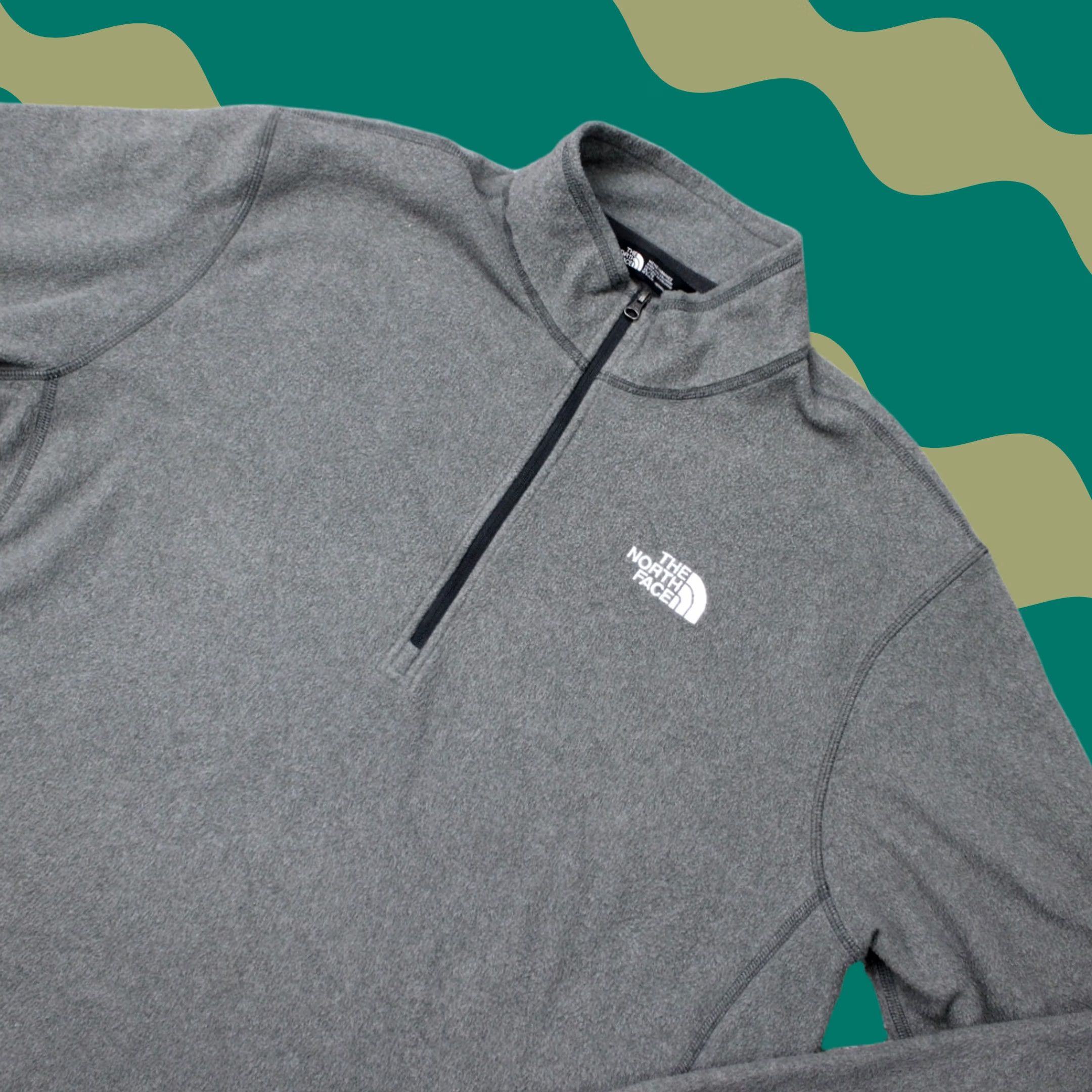 The North Face The North Face Sweatshirt Mens XL Gray Glacier Fleece 1/2 Zip L/S Pullover Size US XL / EU 56 / 4 - 1 Thumbnail