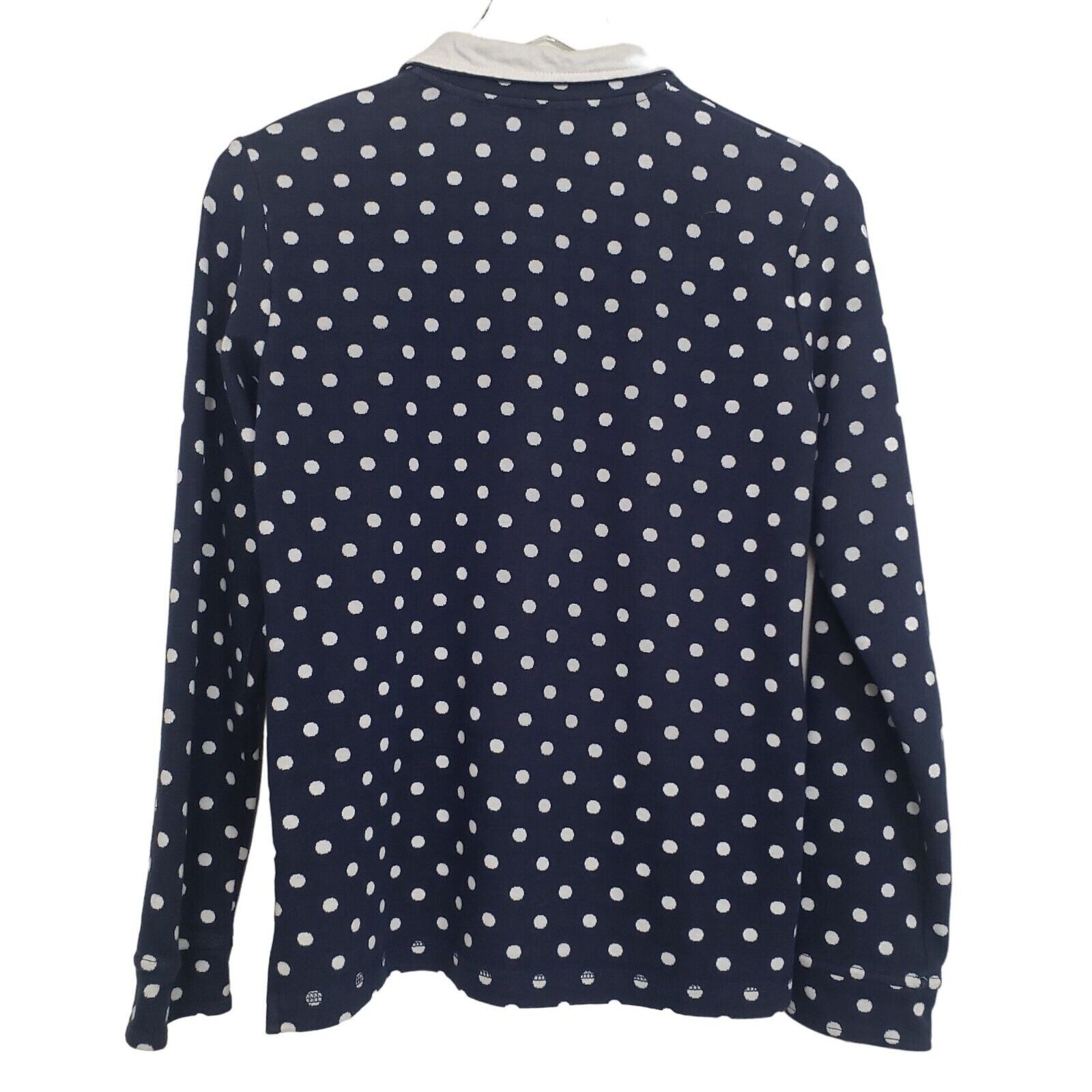 Orvis Orvis Polka Dot Sweater Womens Size Small Blue Knit Stretch Size S / US 4 / IT 40 - 4 Thumbnail