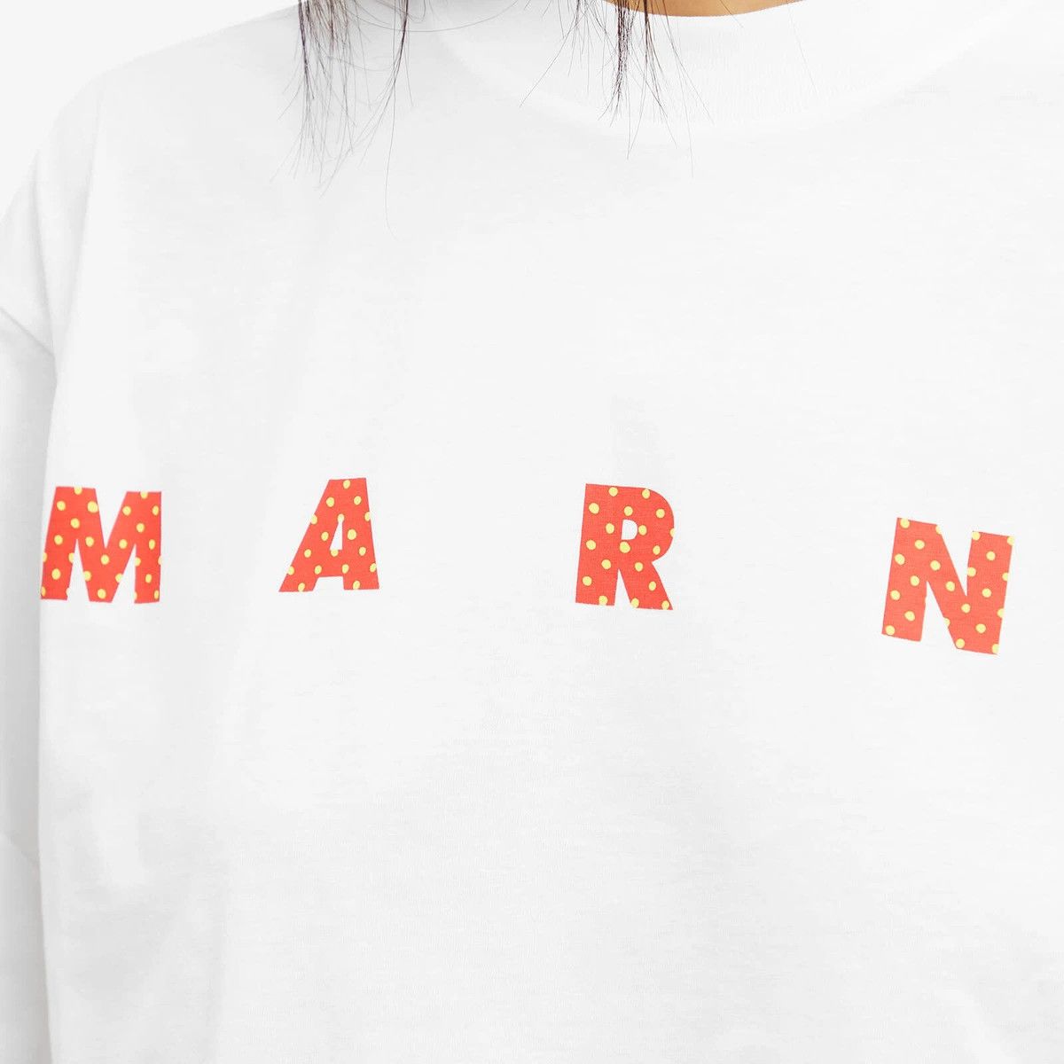 Marni o1w1db10824 T-Shirt in White Size S / US 4 / IT 40 - 5 Thumbnail