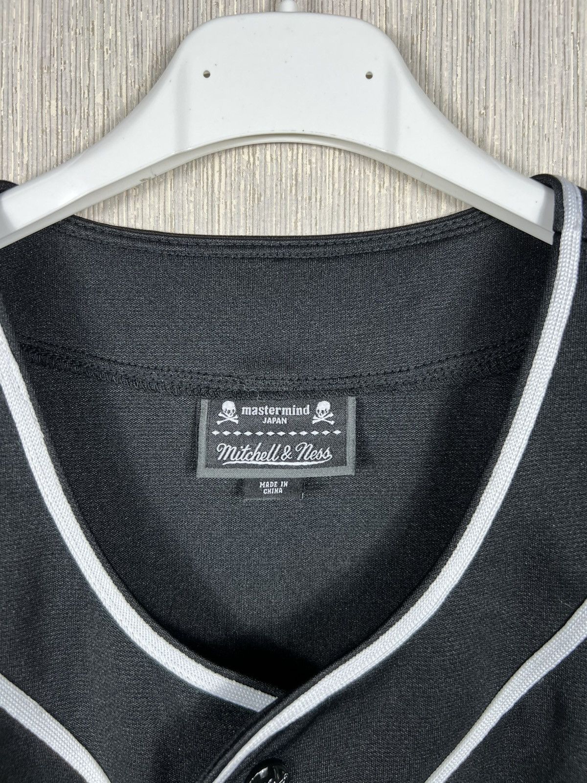 Mastermind Japan Mastermind Japan x Mitchell & Ness skull baseball jersey tee Size US XL / EU 56 / 4 - 8 Thumbnail