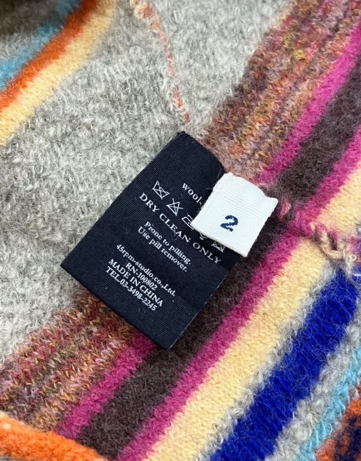 45rpm 45 RPM Navajo Native Cardigan Button Less Kapital Style Rare Size US M / EU 48-50 / 2 - 6 Thumbnail