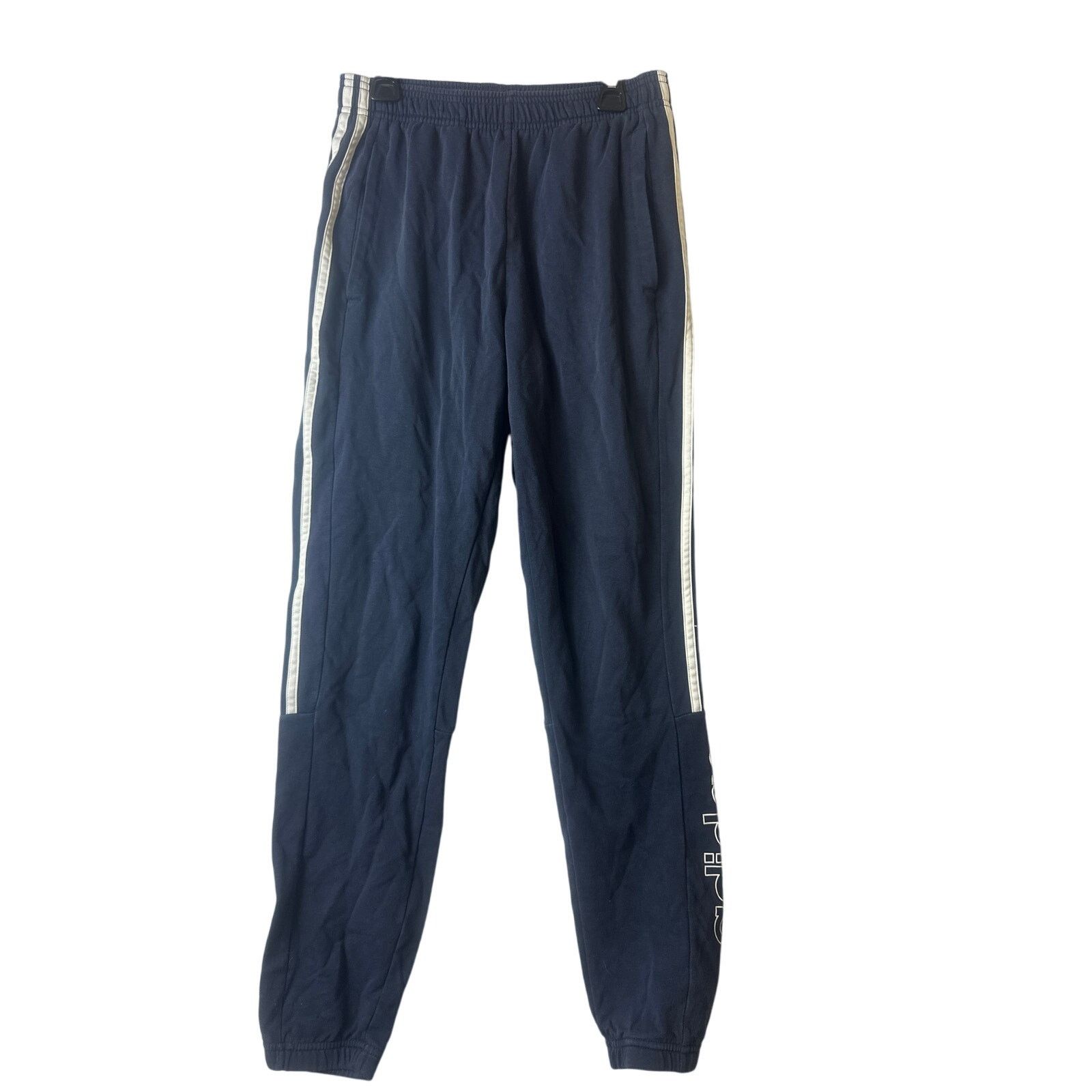 Adidas Adidas Sweat Pants Men's Size: S Navy Blue Elastic Wasit Size ONE SIZE - 1 Thumbnail