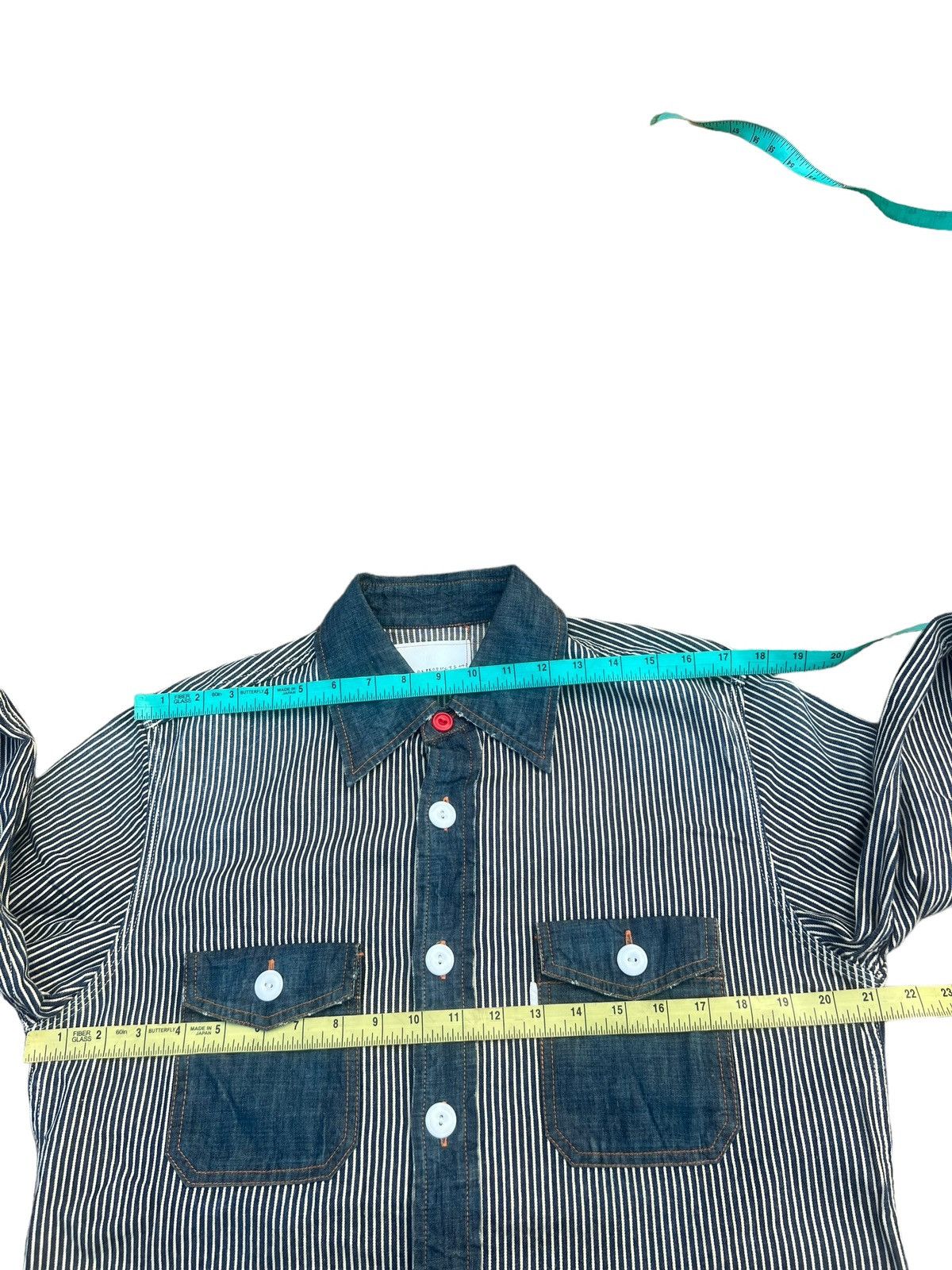 Vintage REproduction Label Japan Reconstructed Old Garments Shirt Size US M / EU 48-50 / 2 - 3 Thumbnail