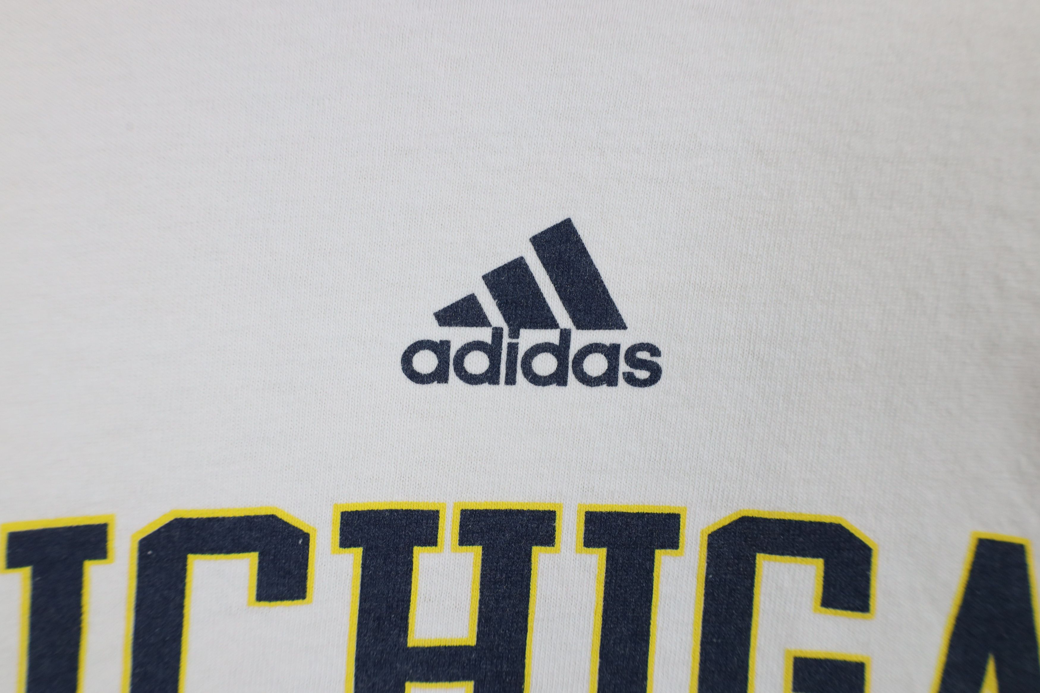 Adidas × Vintage Vintage Adidas University of Michigan Short Sleeve T-Shirt Size US XL / EU 56 / 4 - 5 Thumbnail