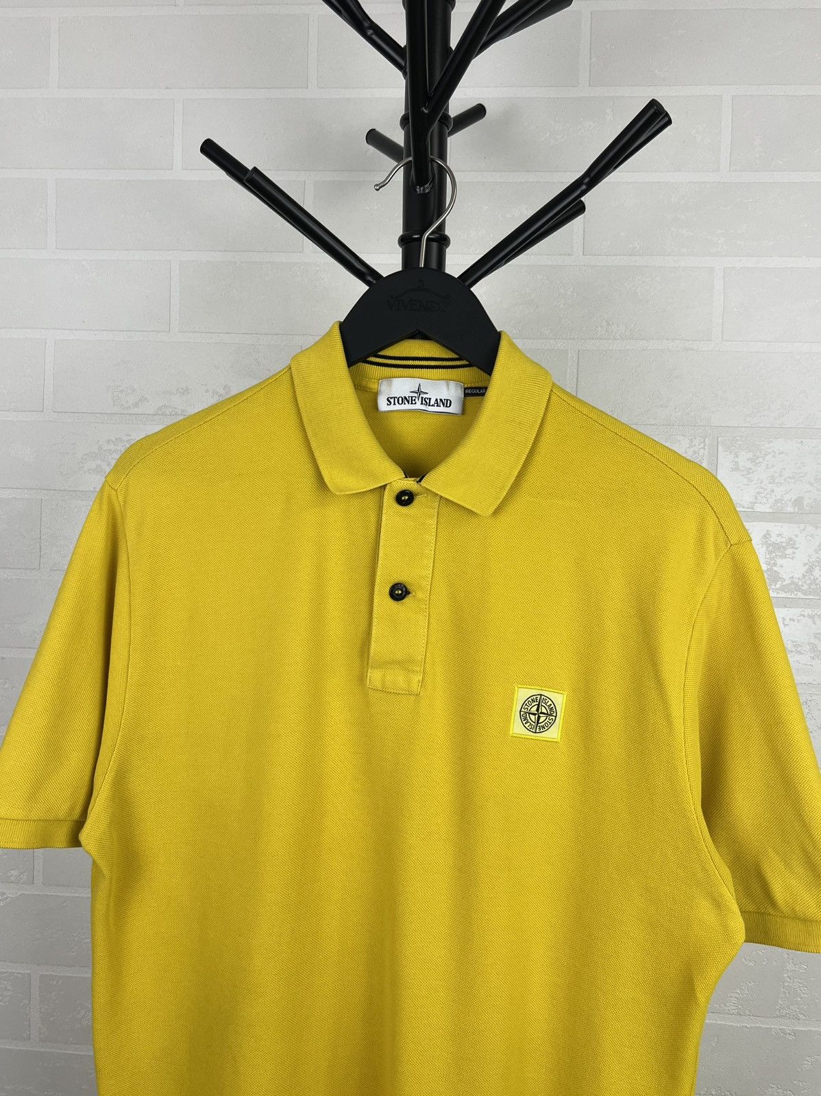 Stone Island STONE ISLAND Polo Shirt Cotton Patch Program Yellow Men’s Size US L / EU 52-54 / 3 - 2 Thumbnail