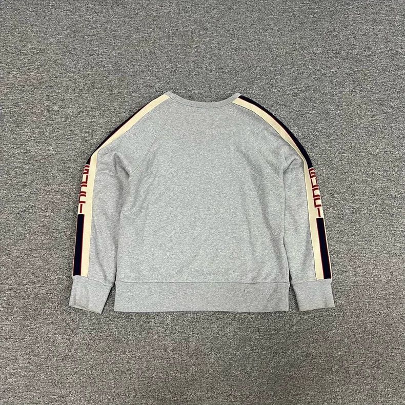 Gucci Gucci Sleeve string logo gray round-neck sweatshirt 2504-Ne Size US XS / EU 42 / 0 - 1 Thumbnail