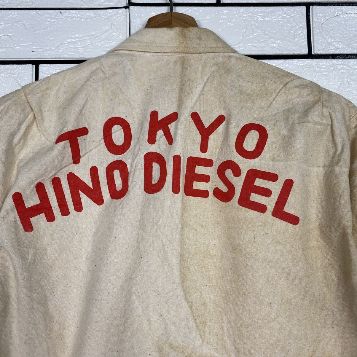 Japanese Brand Tokyo Hino Diesel Coverall Worker Duck Canvas Detroit Size US 30 / EU 46 - 17 Thumbnail