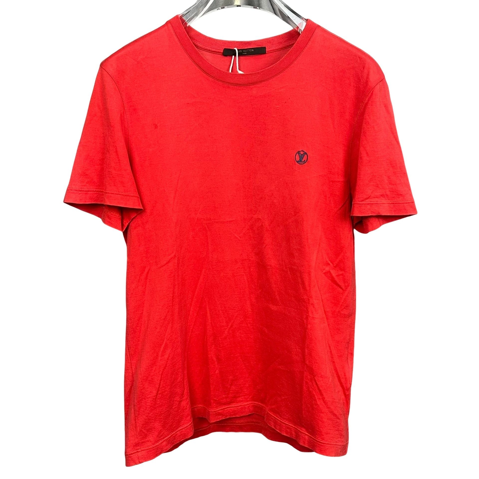 Louis Vuitton Louis Vuitton Red Logo Embroidery T-Shirt S Size US S / EU 44-46 / 1 - 1 Thumbnail