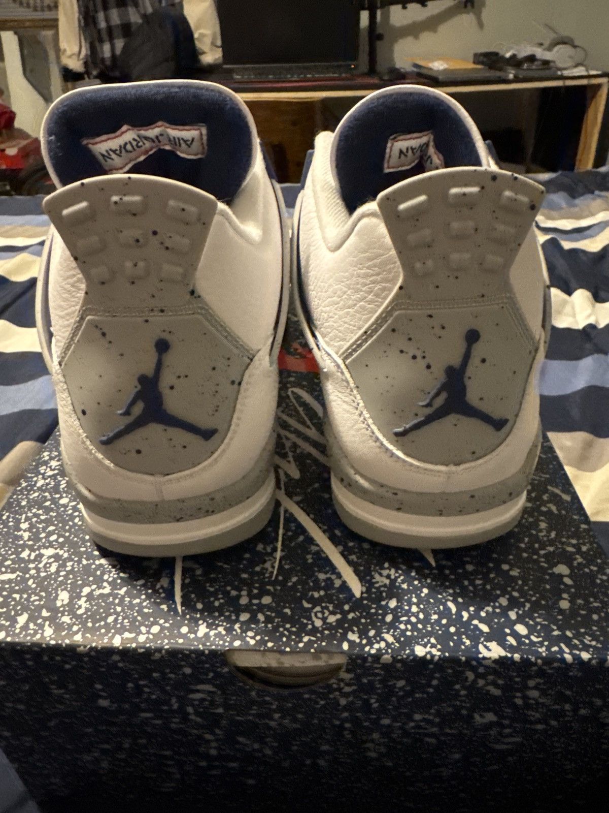Jordan Brand Jordan 4 Retro Midnight Navy Size US 10 / EU 43 - 4 Thumbnail