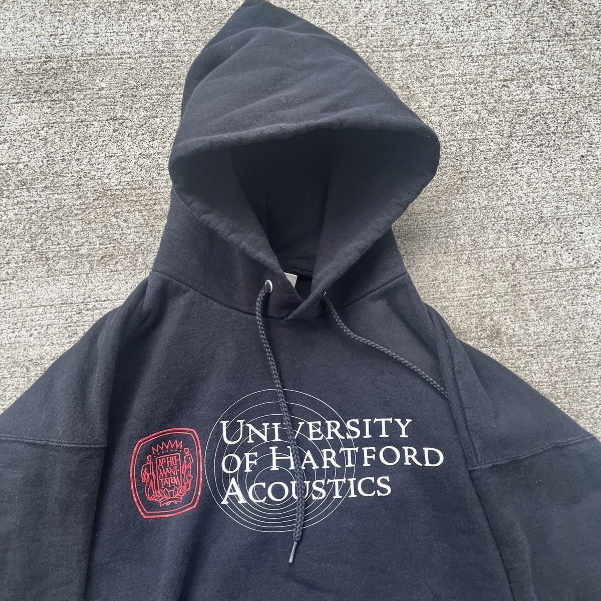 Vintage Vintage University Of Hartford Acoustics Hoodie L Worn Size US L / EU 52-54 / 3 - 4 Thumbnail