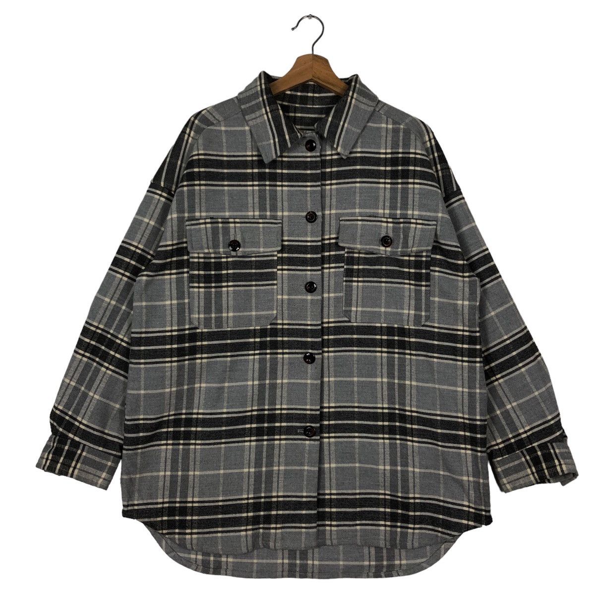 Japanese Brand 🔥90’s Vintage Flannel Shirt Jacket Gu Japan Tartan Design Size US L / EU 52-54 / 3 - 1 Thumbnail