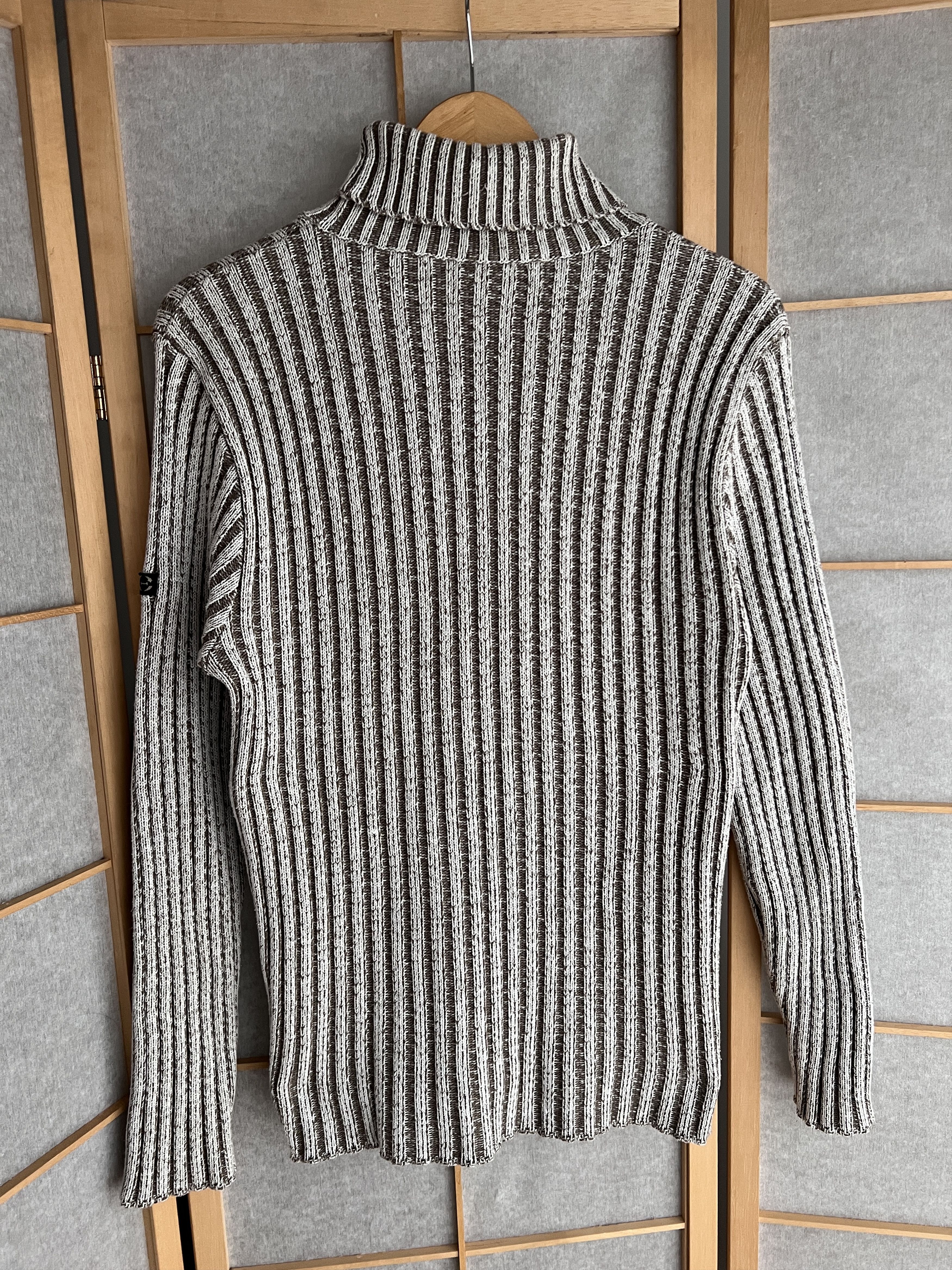 Diesel VTG 90s y2k opium japanese ribbed knit turtleneck sweater Size US M / EU 48-50 / 2 - 13 Thumbnail