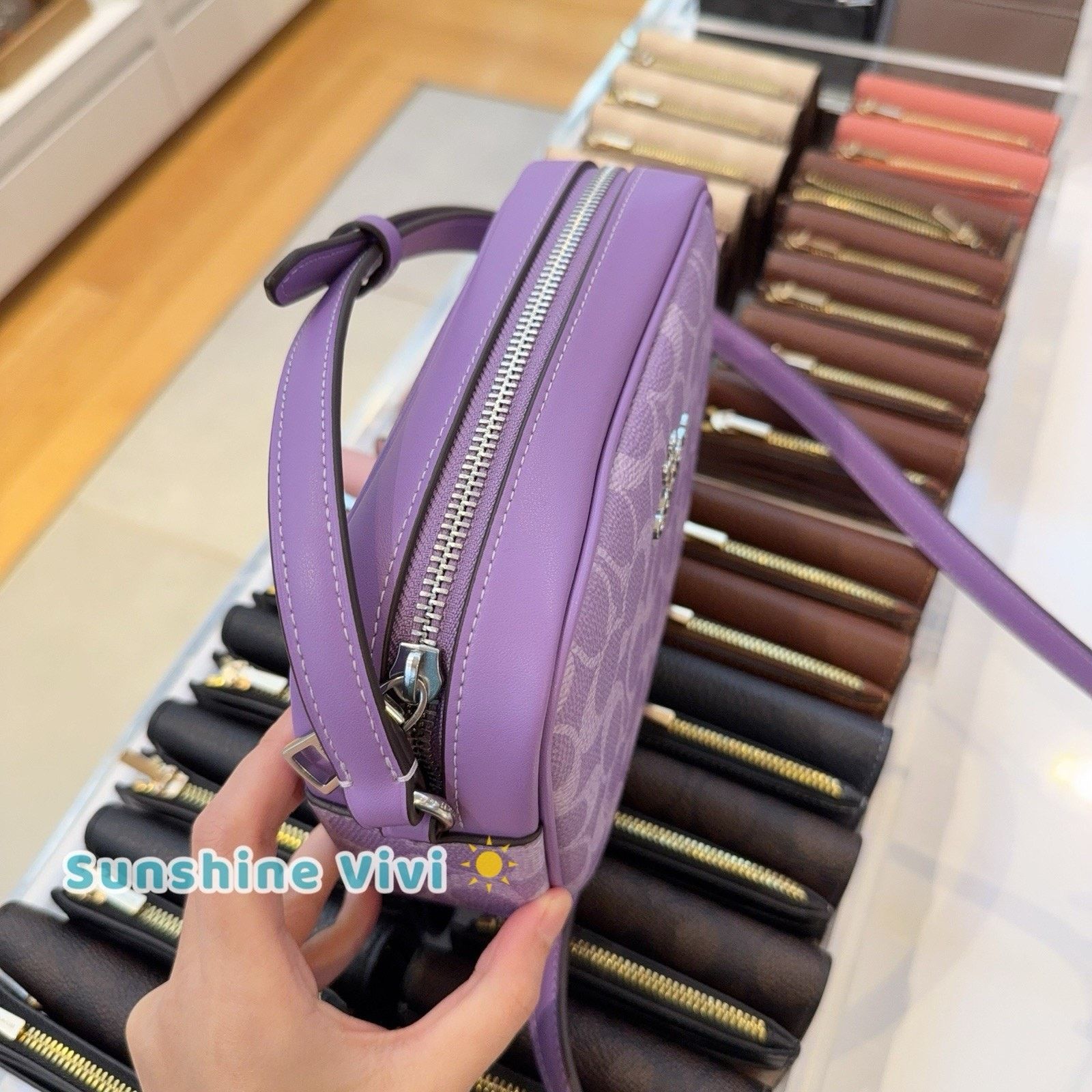 Coach NWT Coach CY752 Mini Jamie Camera Bag Canvas Silver/Iris Size ONE SIZE - 2 Thumbnail