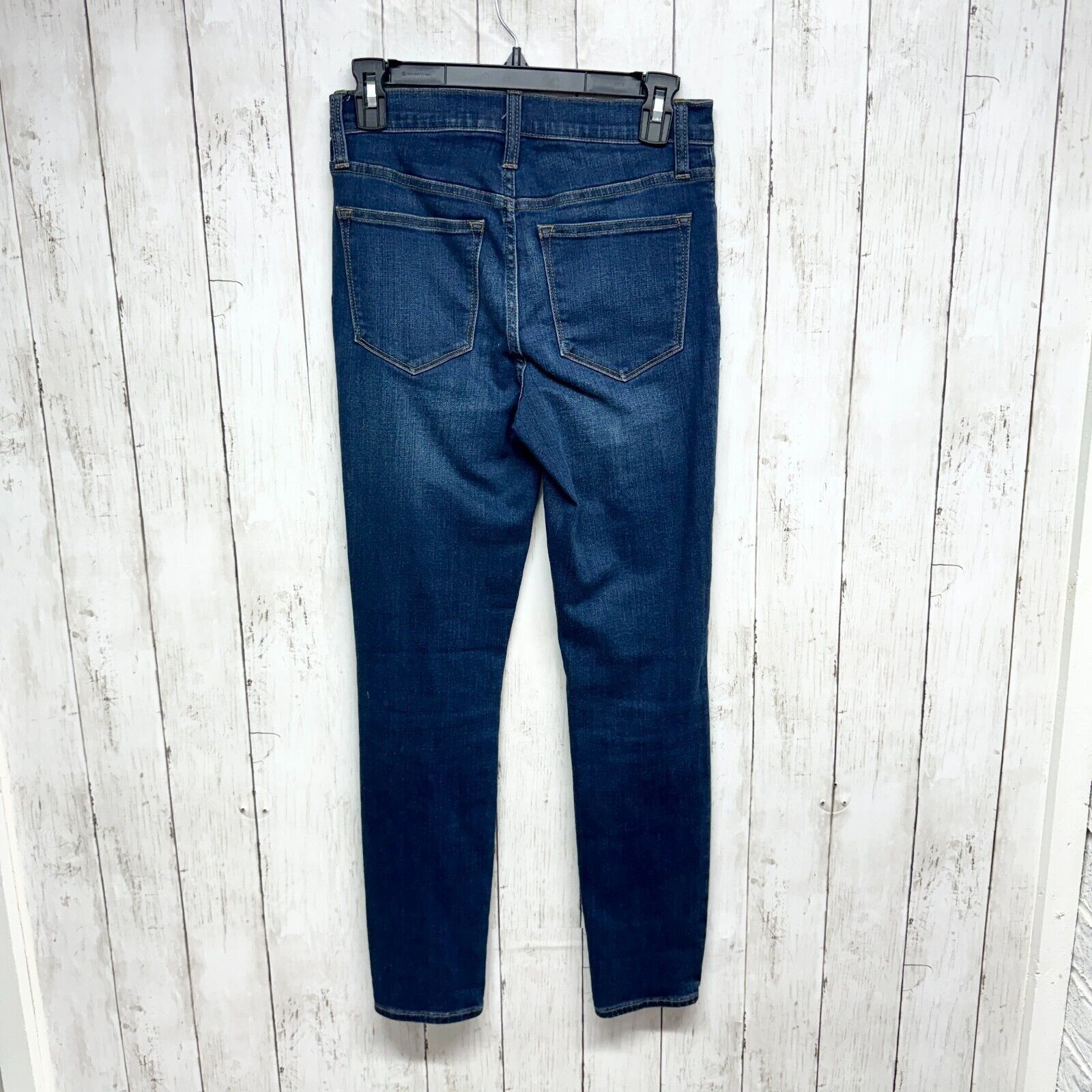 J.Crew J.Crew Jeans Size 25 9" High Rise Skinny Cotton Dark Blue Size 25" / US 0 / IT 36 - 3 Thumbnail
