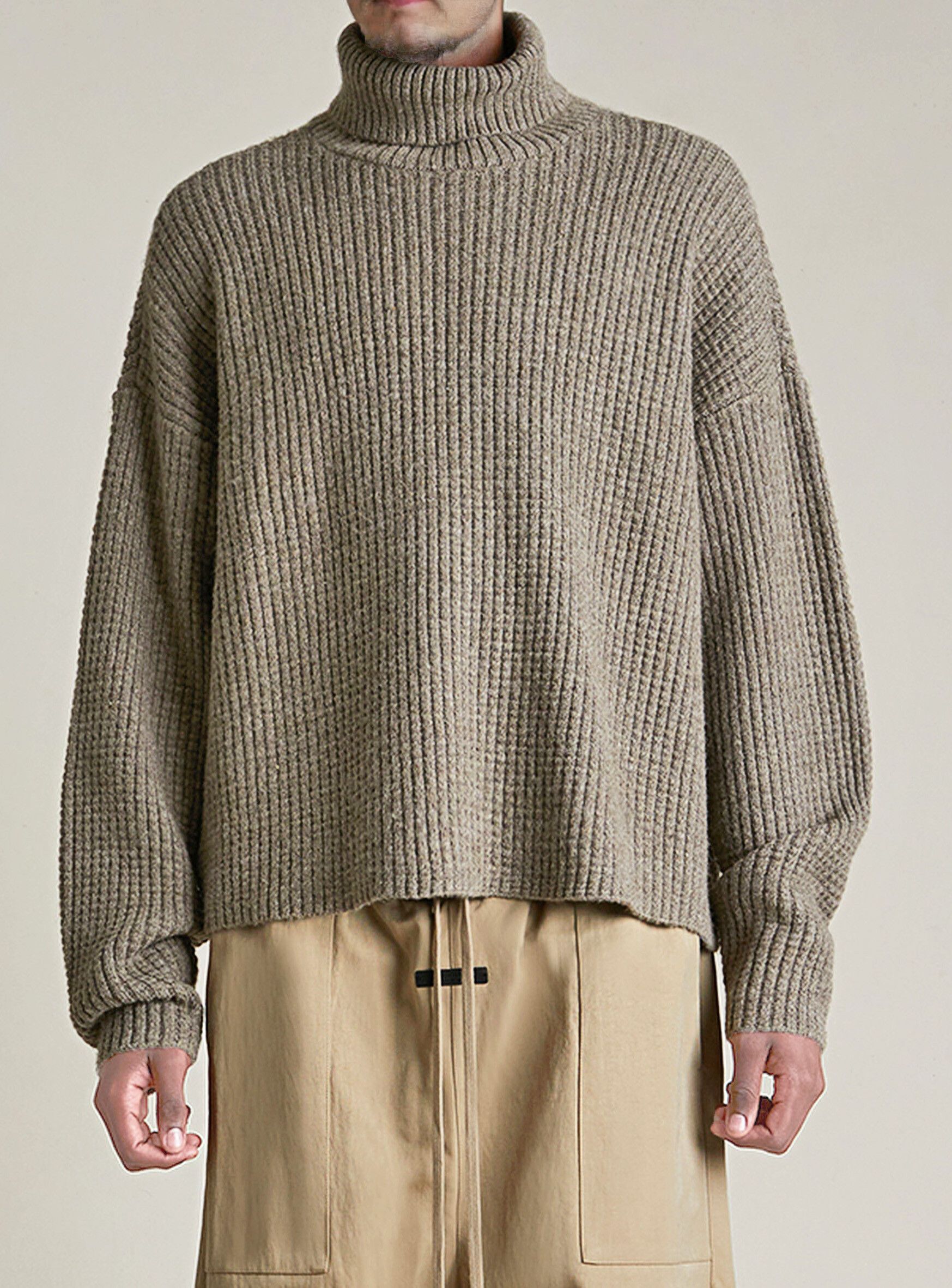 【FOG Essentials】 Women's Heather Grey Sweater KnitLeggings Fear of God Essentials Women's Heather Grey Sweater Knit