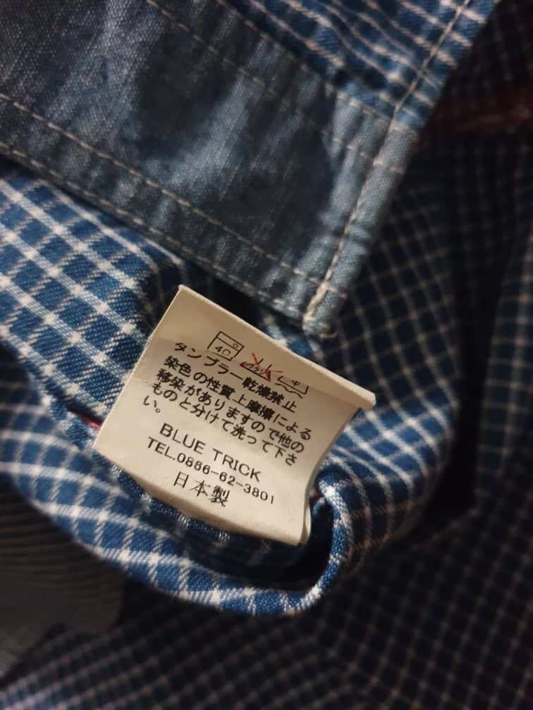 Japanese Brand 💥Blue trick okayama Japanese Chambray Shirt Size US M / EU 48-50 / 2 - 4 Thumbnail