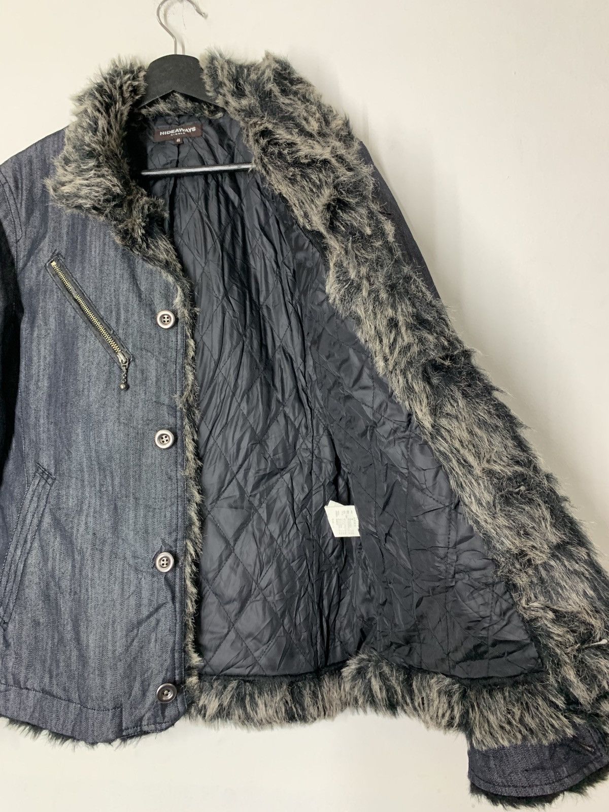 HIDEAWAYS Hideaways Nicole Club Denim Fur Jacket Share Spirit Goa Lgb Size US M / EU 48-50 / 2 - 7 Thumbnail