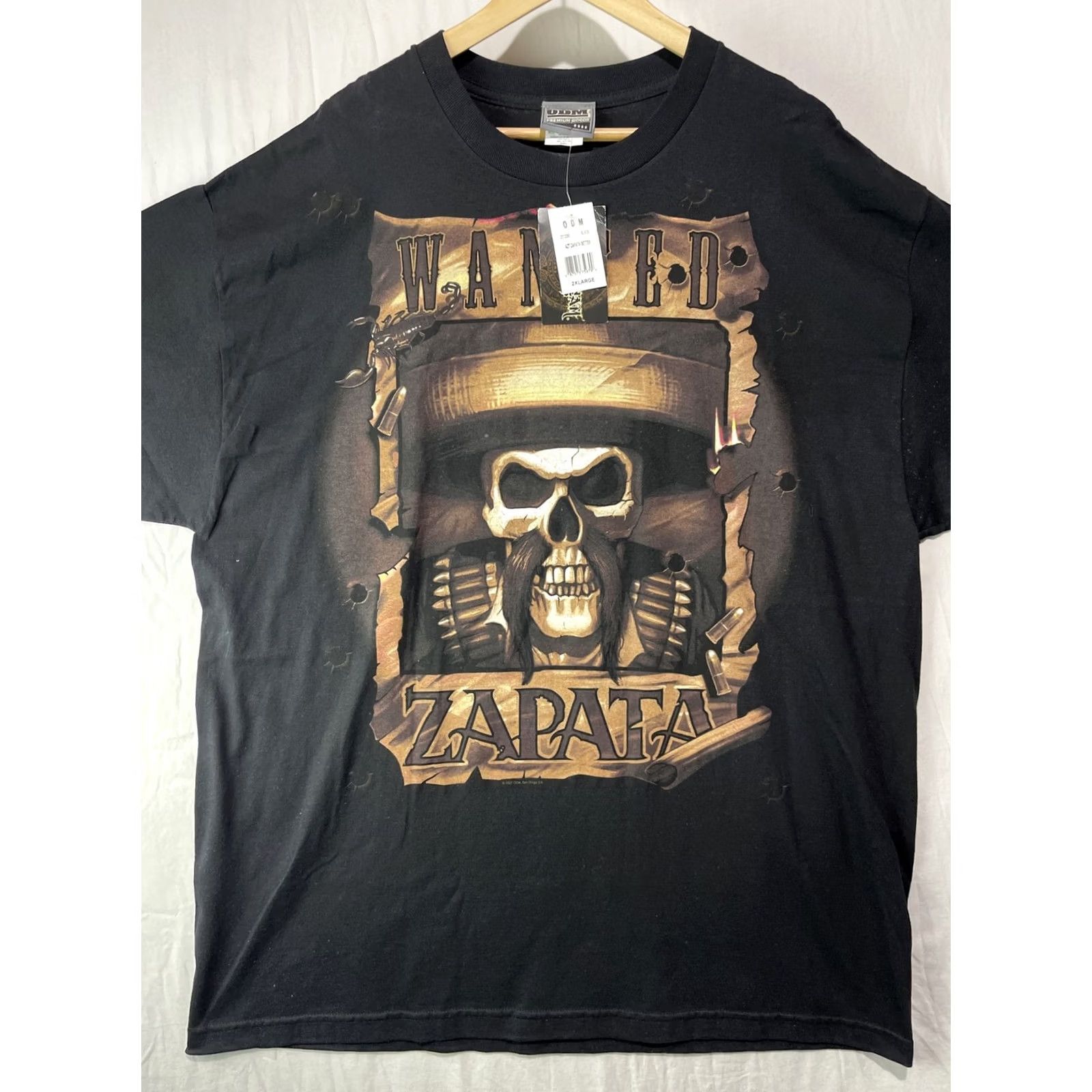Vintage Zapata Shirt Mens 2XL ODM Premium Goods Black Short Sleeve Streetwear Y2K Shirt Size US XXL / EU 58 / 5 - 2 Thumbnail