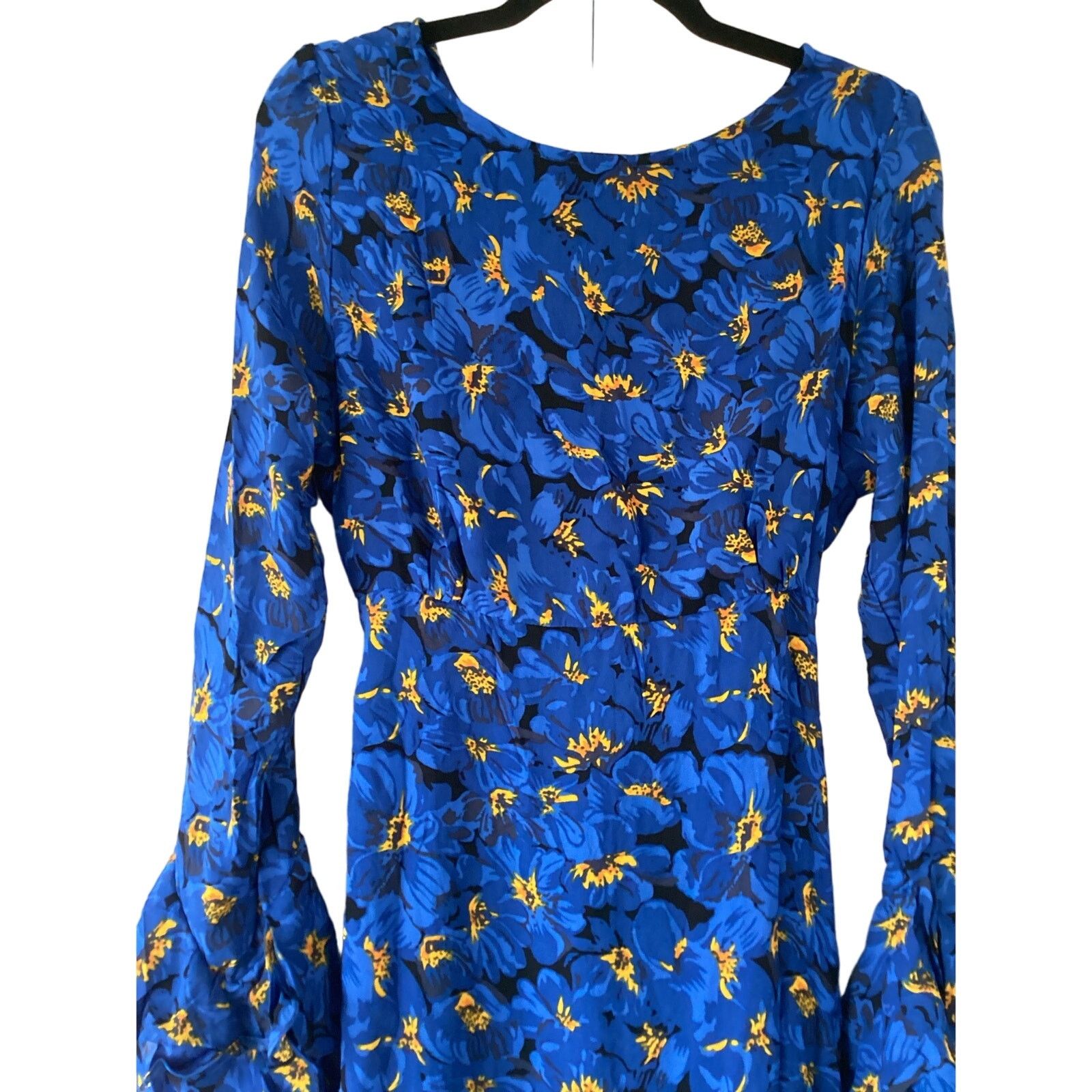 FAITHFULL NWT Faithfull The Brand La JoyaFloral Blue Maxi Dress Sz 6 Size M / US 6-8 / IT 42-44 - 5 Thumbnail