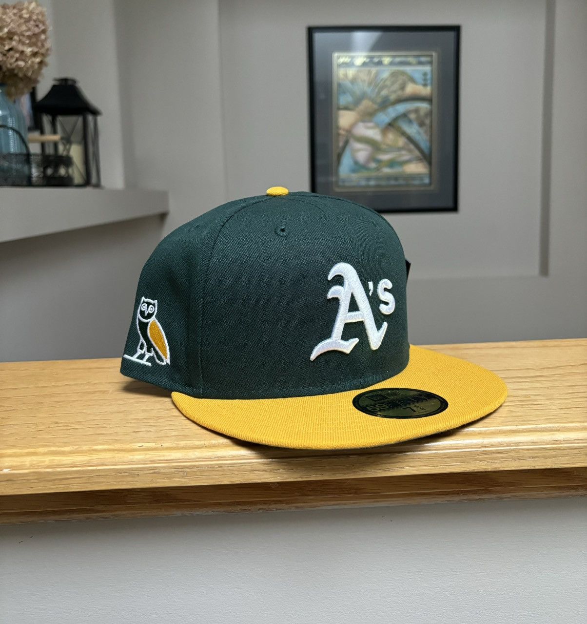 OVO x New Era x MLB Oakland Athletic Fitted Hat