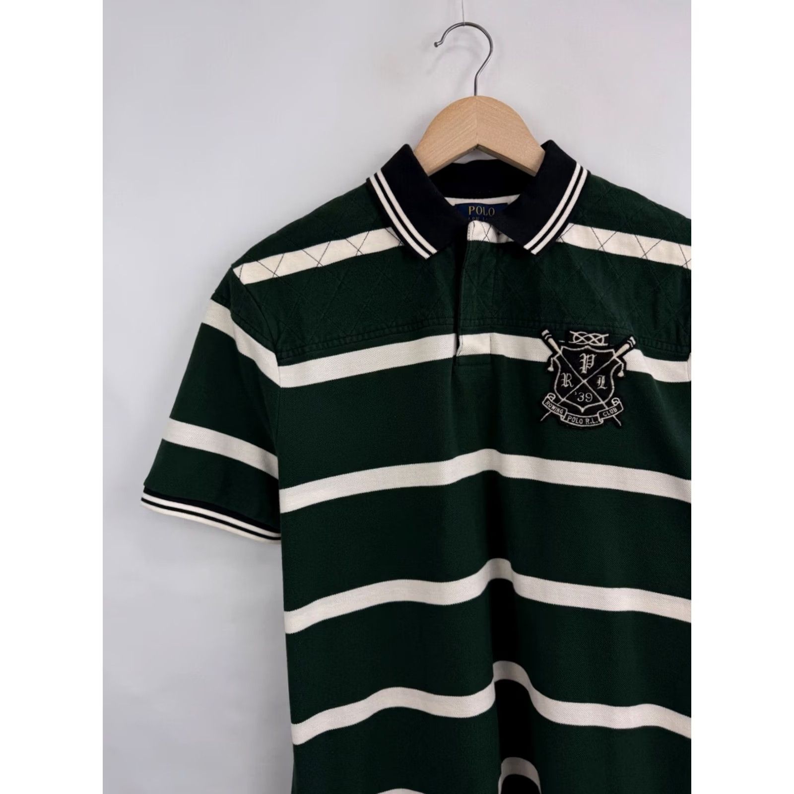 Ralph Lauren 🇺🇸 Polo Ralph Lauren Rowing Club Custom Slim Fit Shirt size L Green - Excellent Condition Size US L / EU 52-54 / 3 - 3 Thumbnail