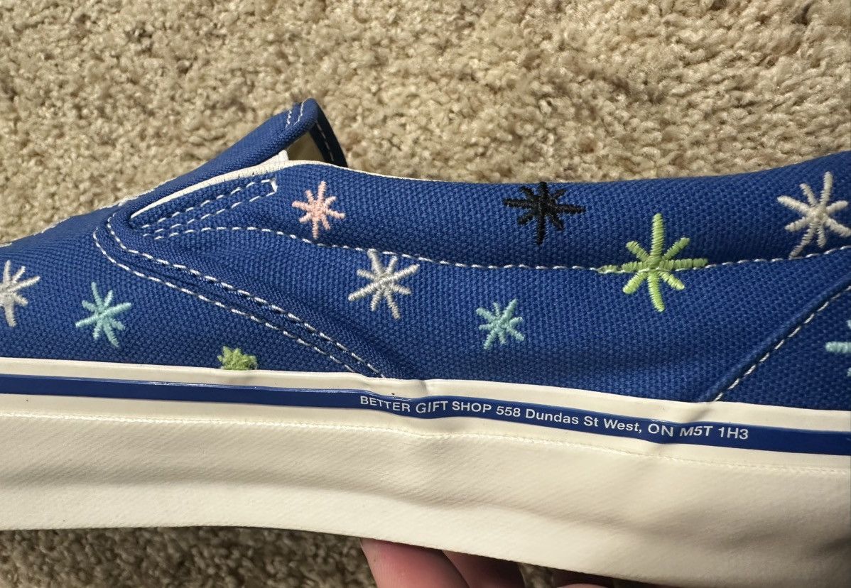 Other *RARE* AOI X VANS SLIP ON 98 EMBROIDERED SIZE 12 BLUE Size US 12 / EU 45 - 17 Thumbnail