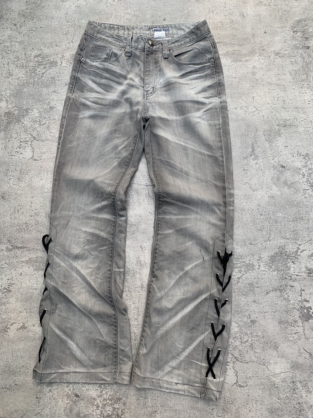 00s L.G.B Wolf Grunge Flare Jeans hyde