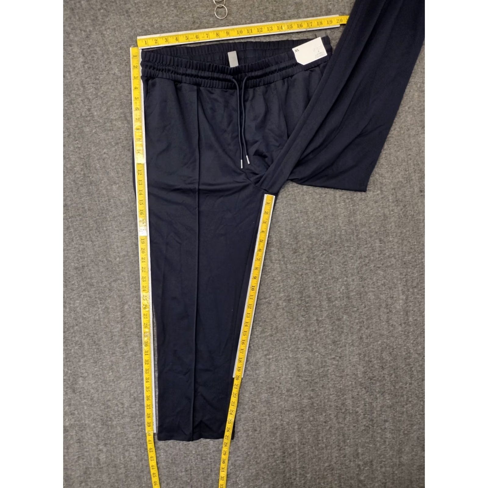 Vintage STYLUS Jogger Track Sweatpants Men's XL Navy Elastic Waist Drawstring 2 Pocket Loose Fit Athletic Activewear Pants Size US 36 / EU 52 - 4 Thumbnail