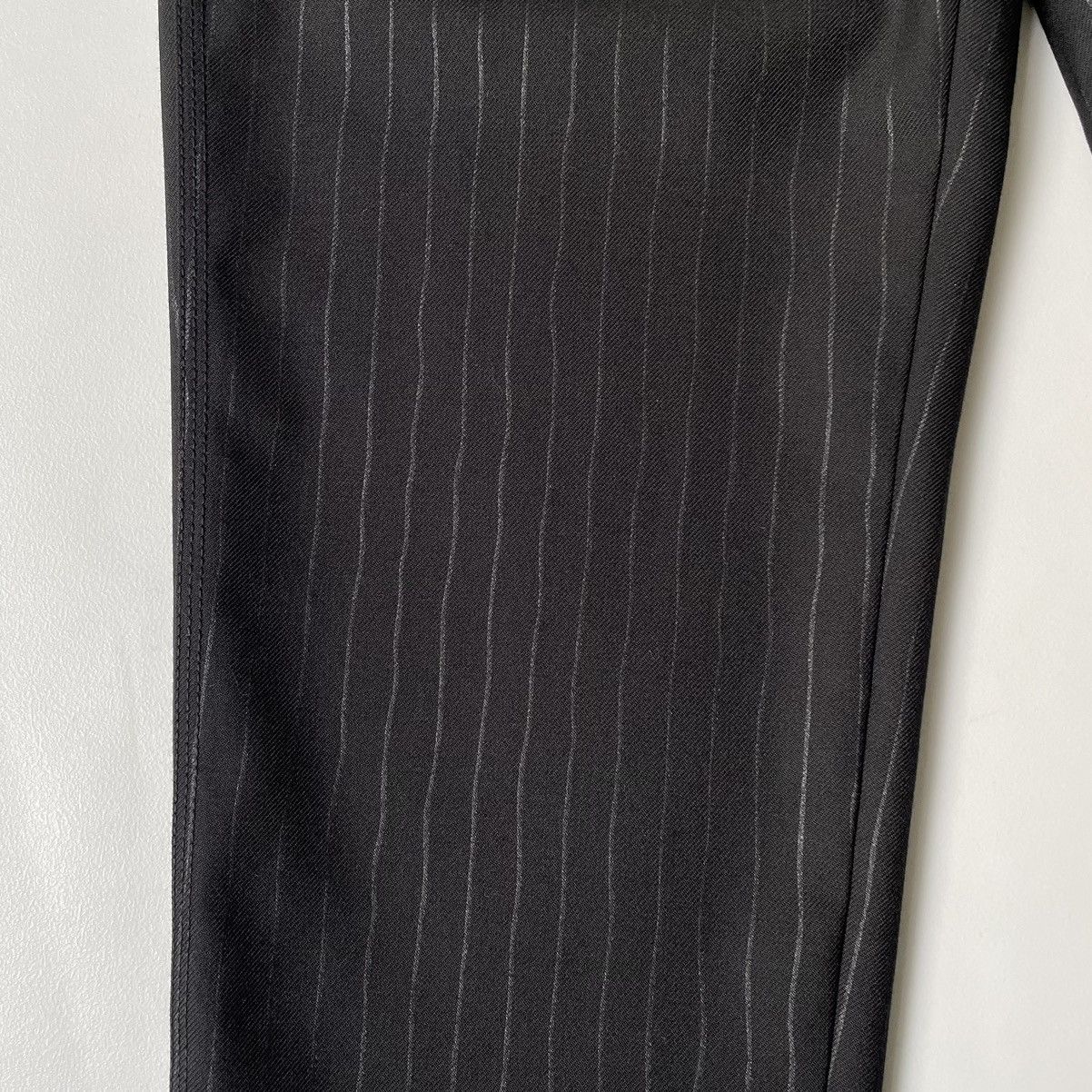 Comme des Garcons Black Pinstripe Wool Utility Trousers Size US 32 / EU 48 - 9 Thumbnail
