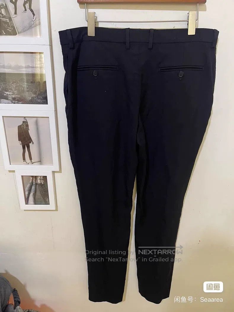 Saint Laurent Paris Saint Laurent Paris Black Wool Slacks Size US 38 / EU 54 - 4 Thumbnail
