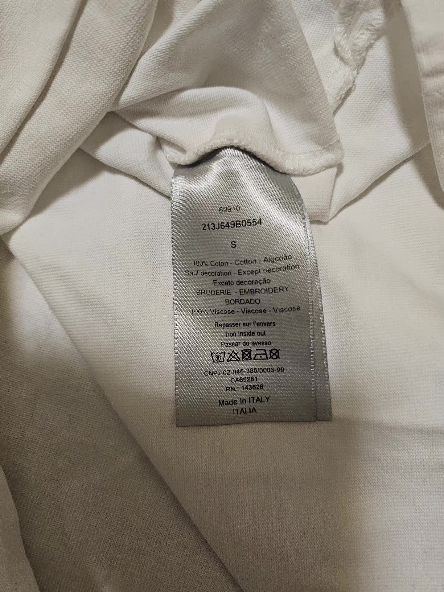 Dior Dior white turtleneck long-sleeve T-shirt Size US S / EU 44-46 / 1 - 6 Thumbnail