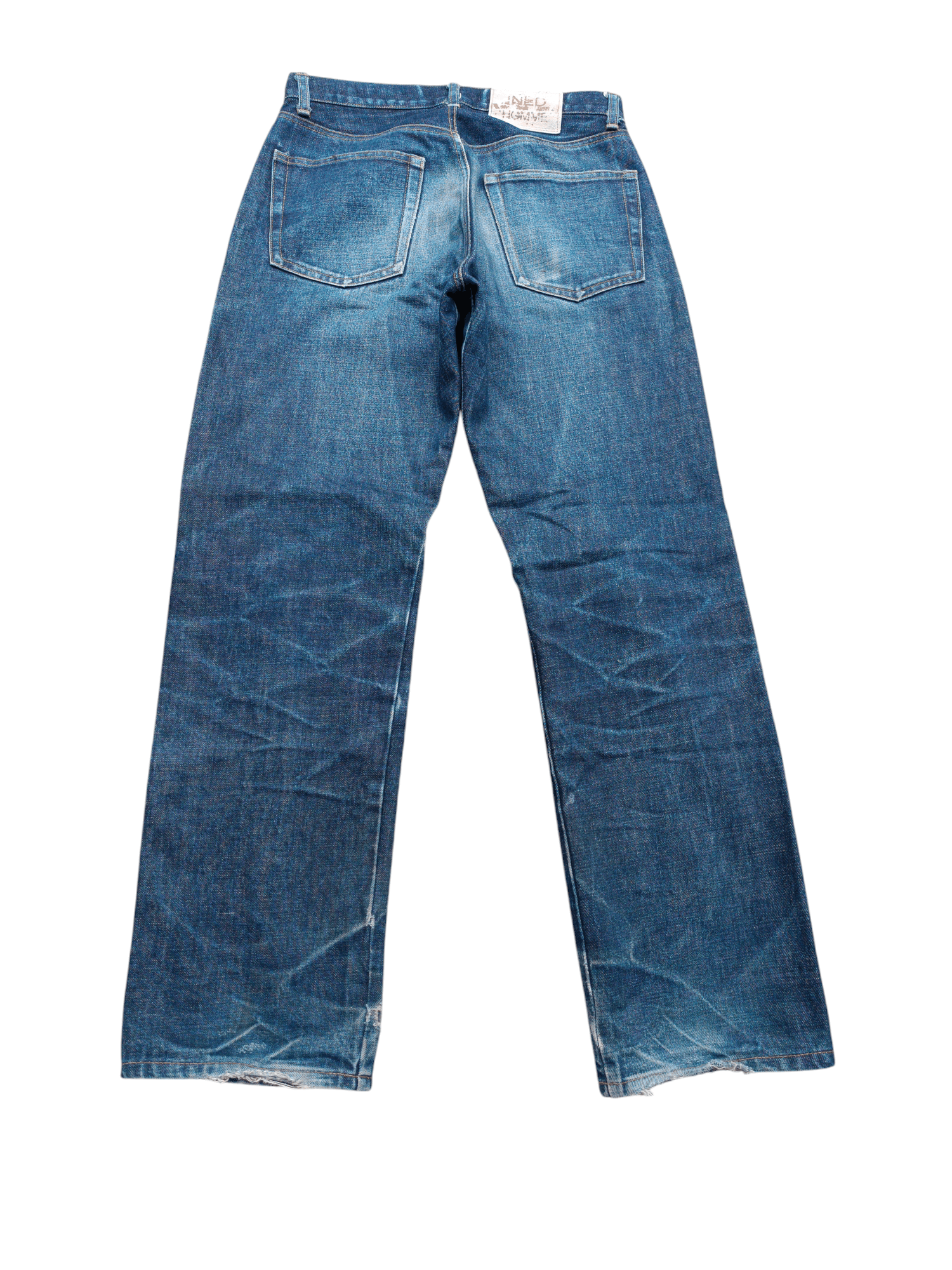 Vintage × Yohji Yamamoto Vintage INED Homme Distressed Selvedge Jeans Size US 29 - 4 Thumbnail
