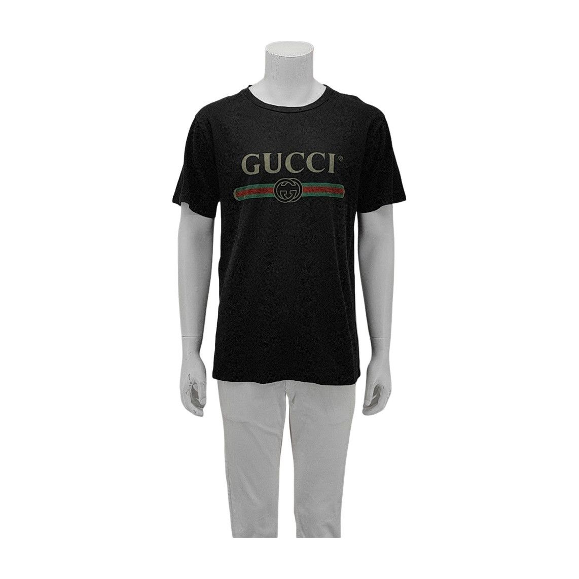 Gucci Gucci Logo Print Cotton T-Shirt S Size US S / EU 44-46 / 1 - 1 Thumbnail