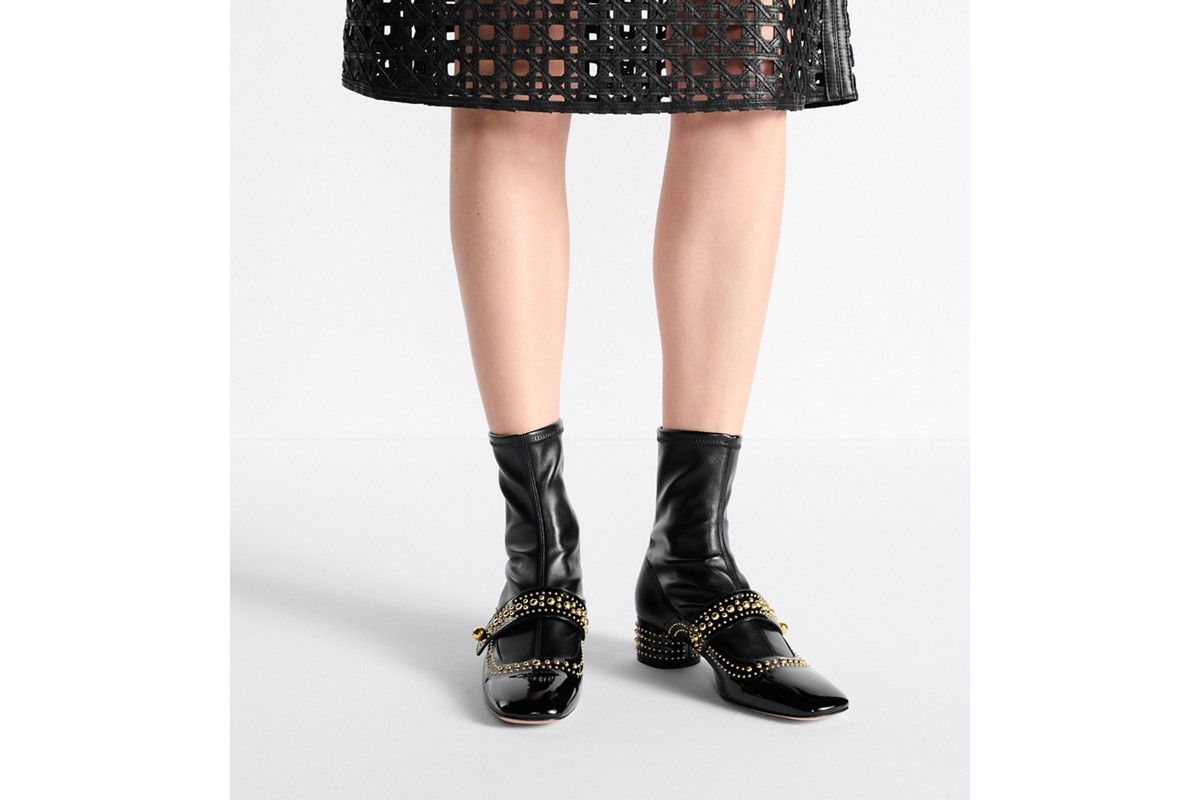 Dior o1bcso1str0226 Belle D Heeled Ankle Boot in Black Size US 7 / IT 37 - 5 Thumbnail