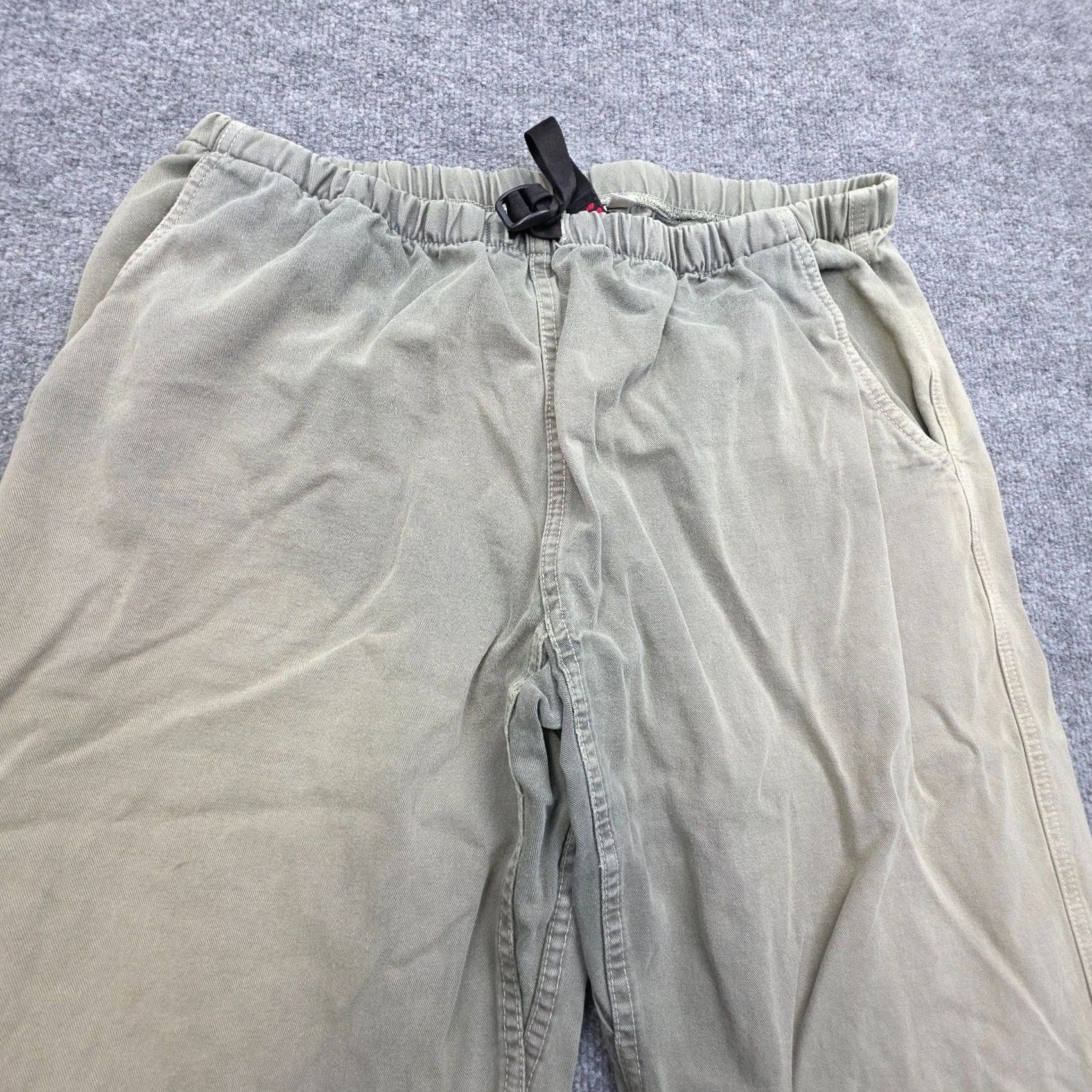 Vintage Gramicci Pants Women's 1XL Beige Green Belted Faded Made Usa, Women's (Size 40) — image 3 of 6
