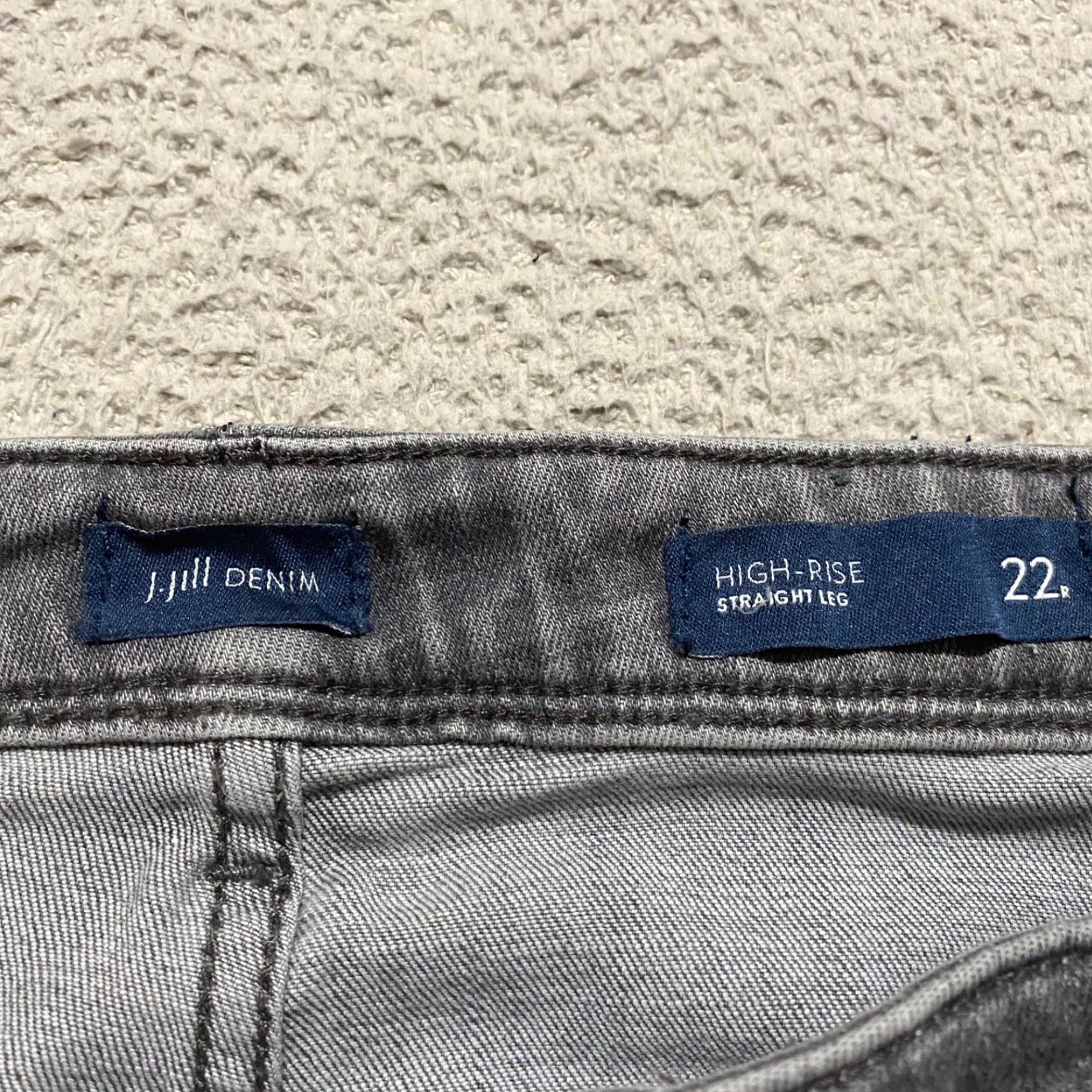 J. Jill J.Jill Jeans Gray Denim Medium Wash High Rise Straight Leg Womens Size 22 Size 22 Regular 5-Pocket Inseam 30 in Size 27" / US 4 / IT 40 - 3 Thumbnail