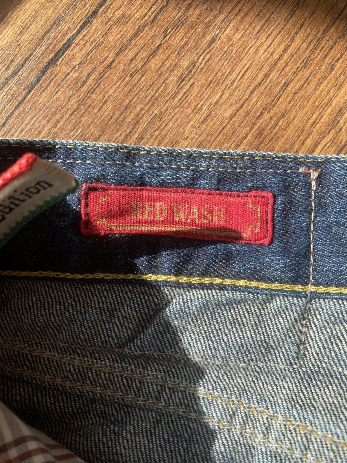 Armani × Vintage Armani Jeans Red Wash Limited Edition Italy Selvage denim Size US 32 / EU 48 - 14 Thumbnail