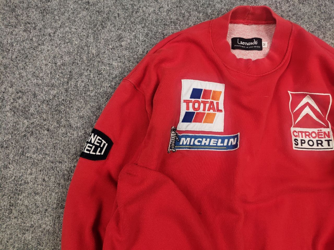 Vintage Vintage 90's Citroen Sport Total Team racing red Sweatshirt Size US S / EU 44-46 / 1 - 7 Thumbnail