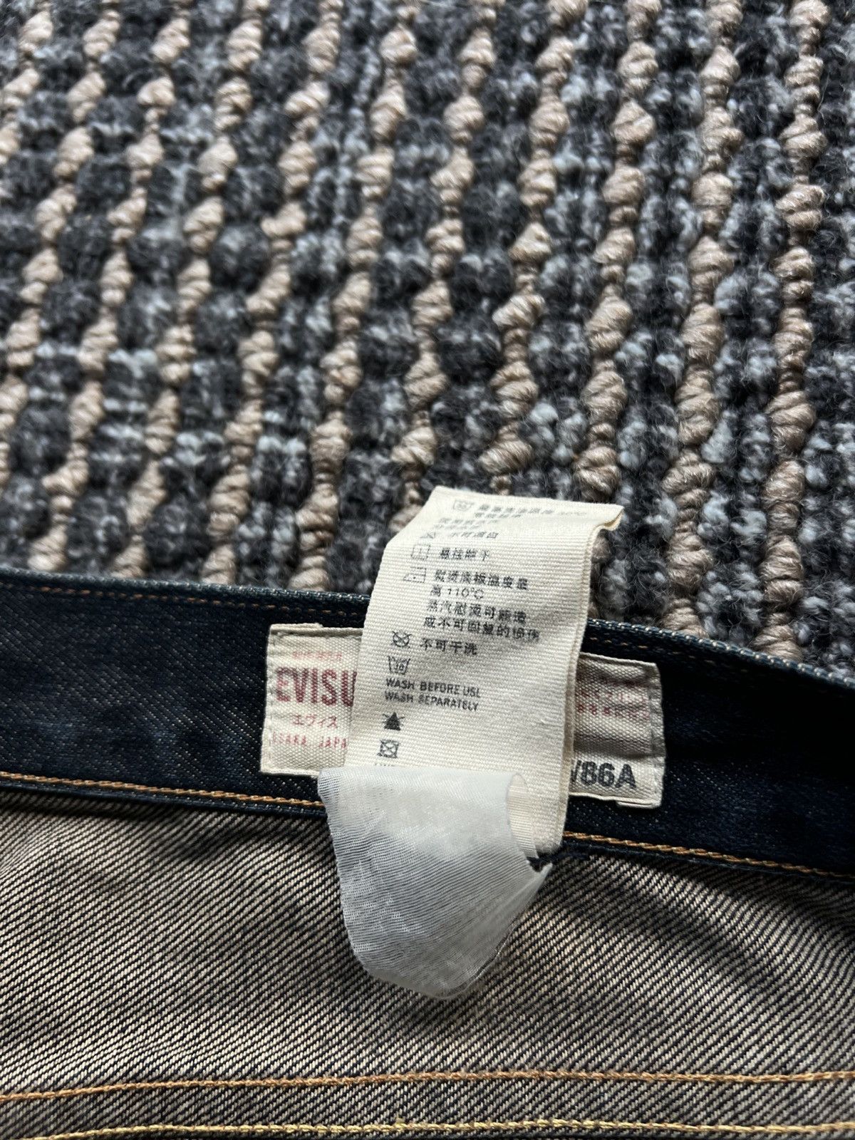 Evisu 00’s EVISU SEAGULL SELVEDGE BAGGY JEANS JAPAN ARCHIVE Size US 36 / EU 52 - 8 Thumbnail