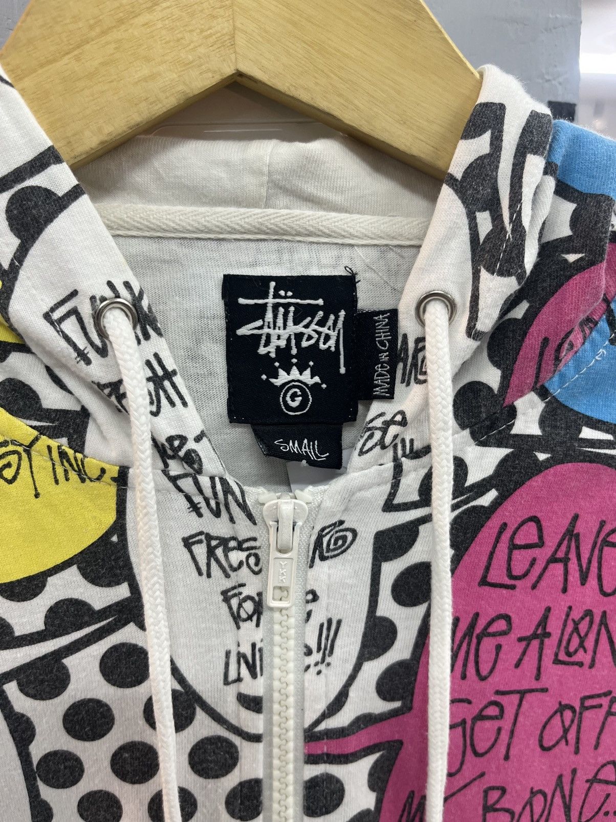 Stussy Stussy Speech Bubble Full Print Zip Hoodie Size US S / EU 44-46 / 1 - 3 Thumbnail