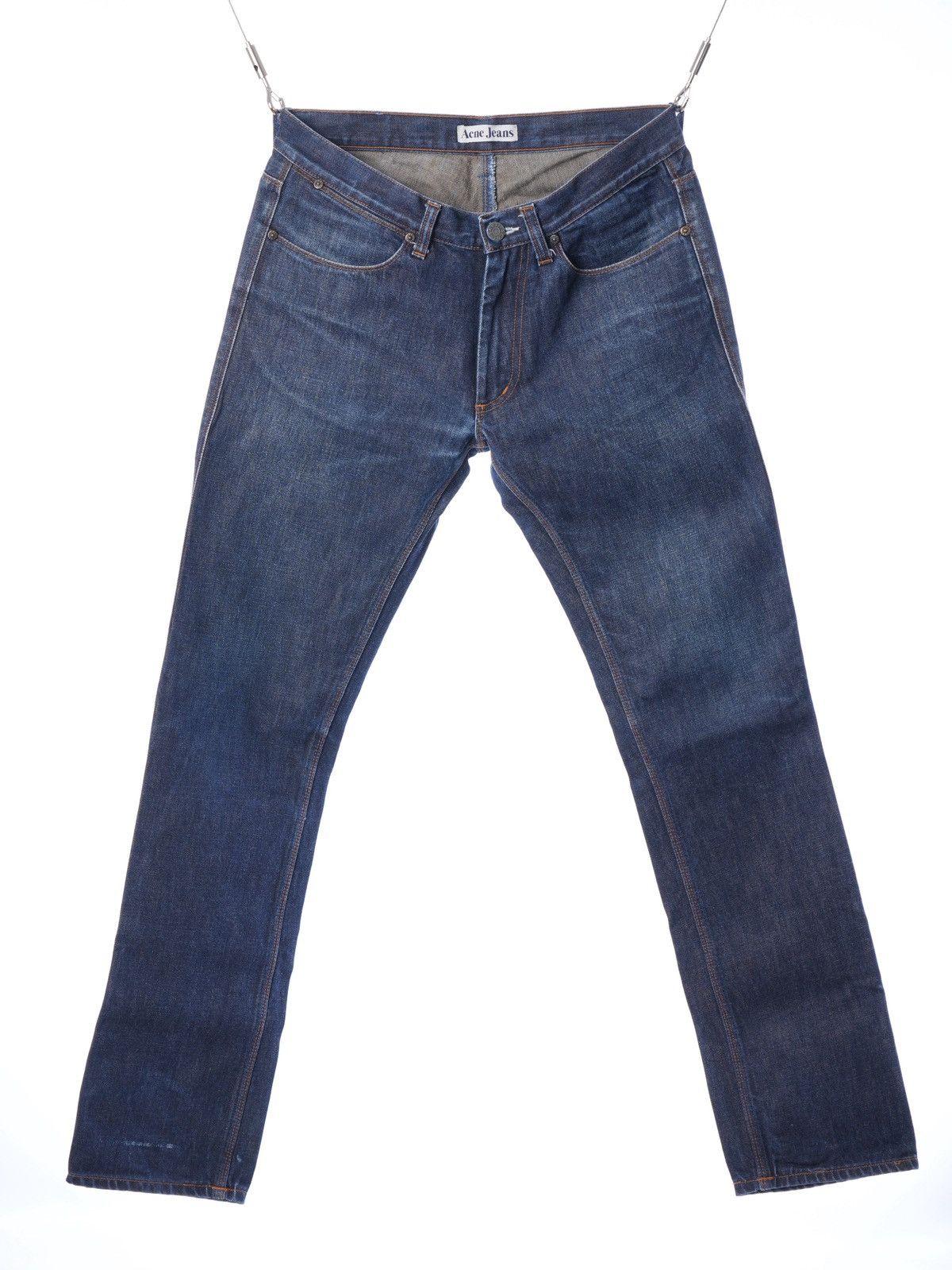 Acne Studios Acne Studios Max Raw Indigo Denim Jeans Straight Slim Cut Size US 31 - 8 Thumbnail