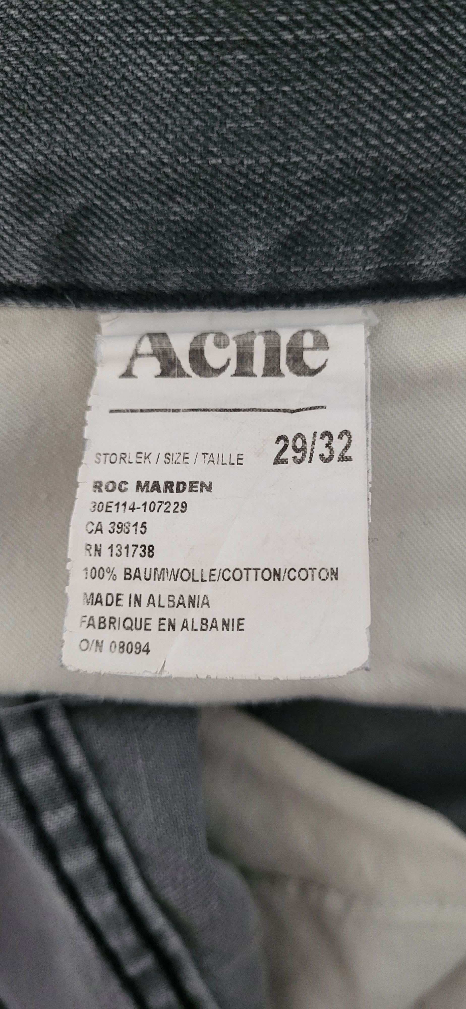 Acne Studios Roc Marden Jeans Size US 29 - 1 Thumbnail