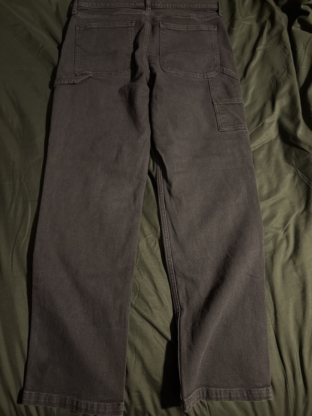 Hollister Charcoal double knee hollister workwear pants Size US 32 / EU 48 - 2 Thumbnail