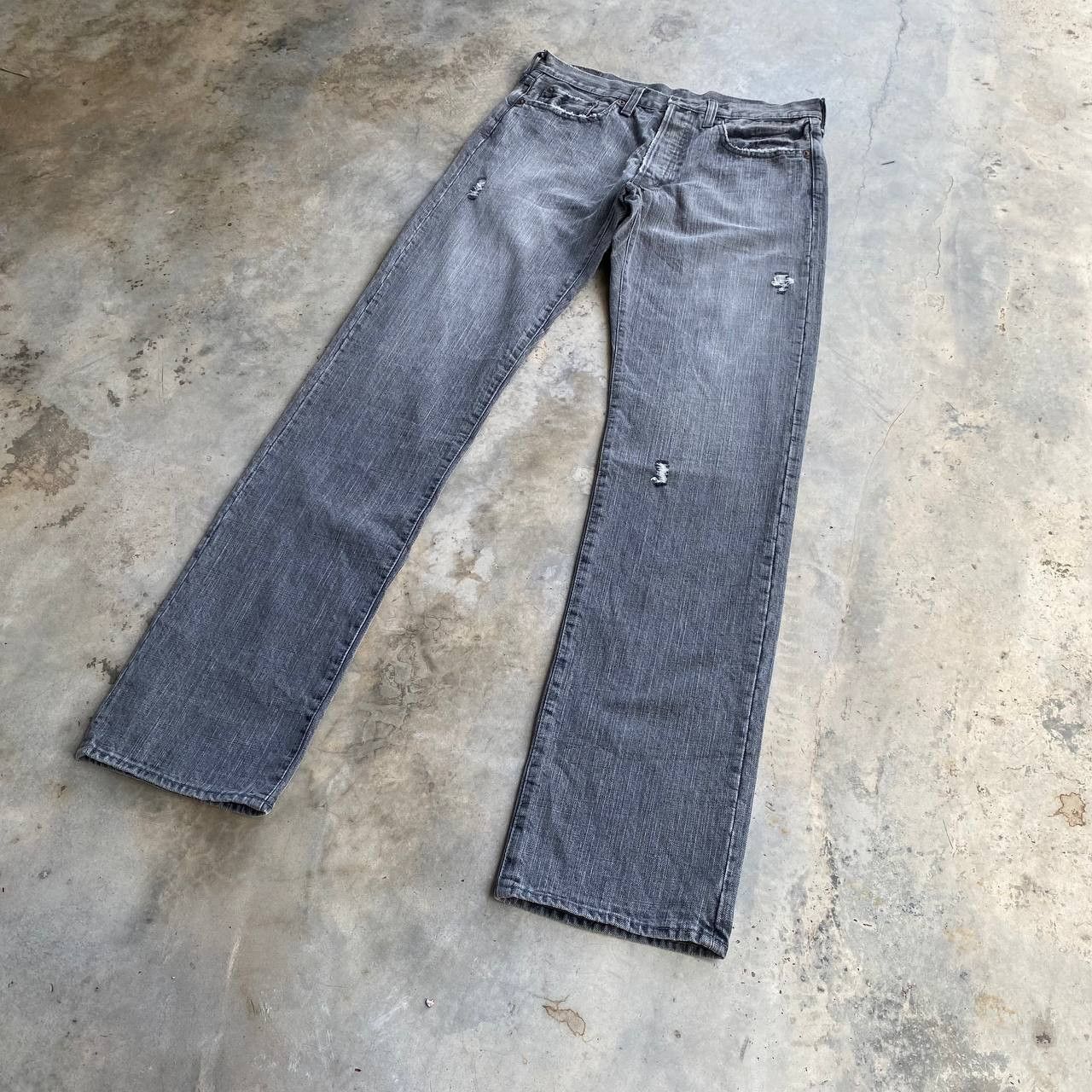 Japan Blue × Studio D'Artisan VINTAGE S.DARTISAN DEADSTOCK DISTRESSED GREY FADED BLACK Size US 31 - 3 Thumbnail